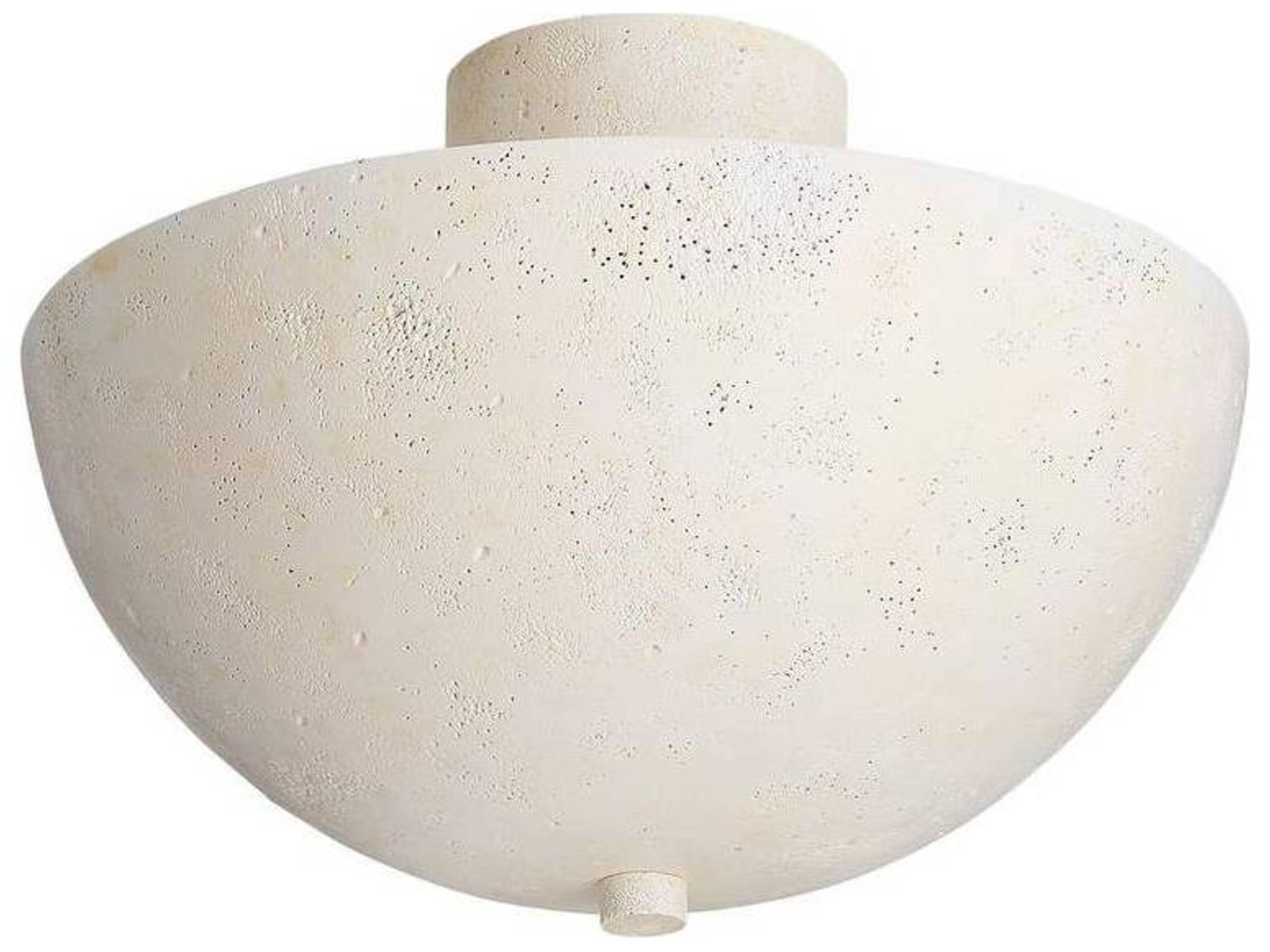 Arteriors Home Light Stonewash Off White Bowl Flush Mount