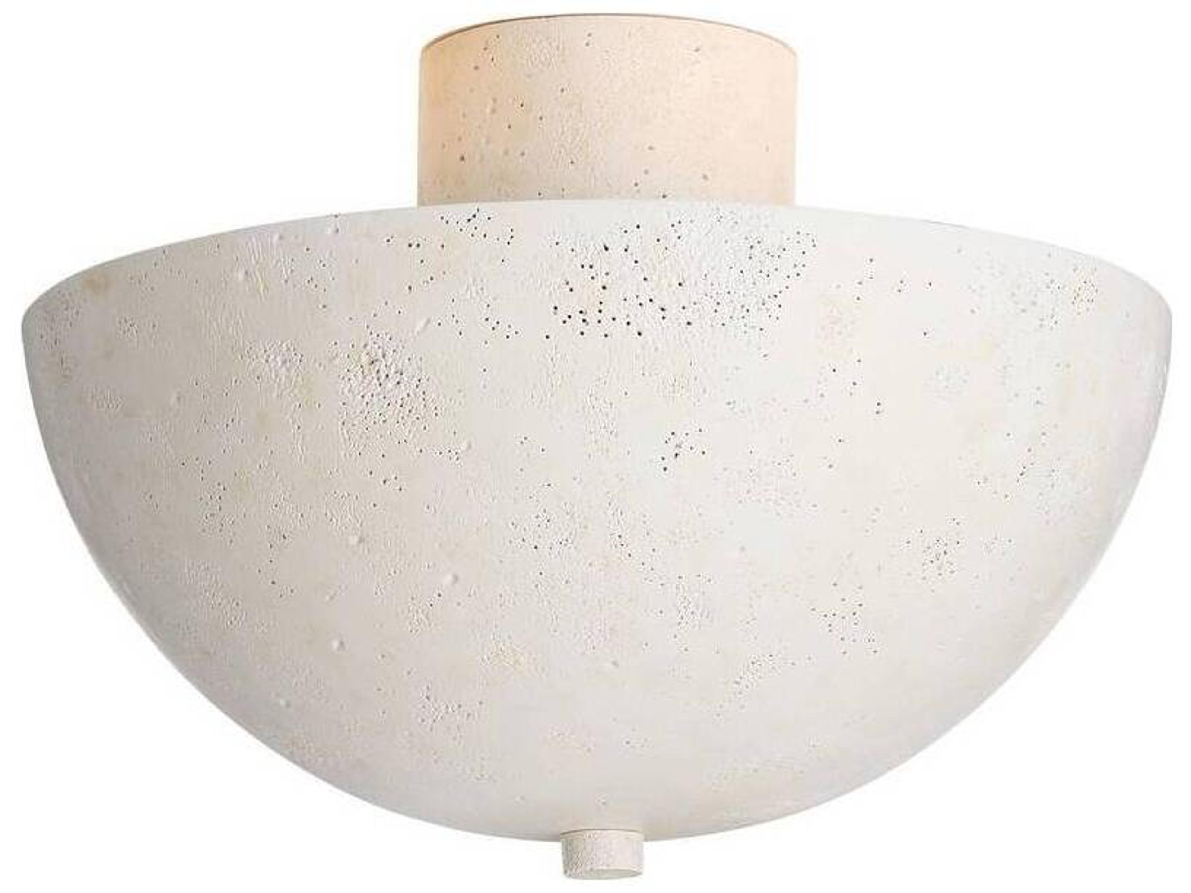 Arteriors Home Light Stonewash Off White Bowl Flush Mount