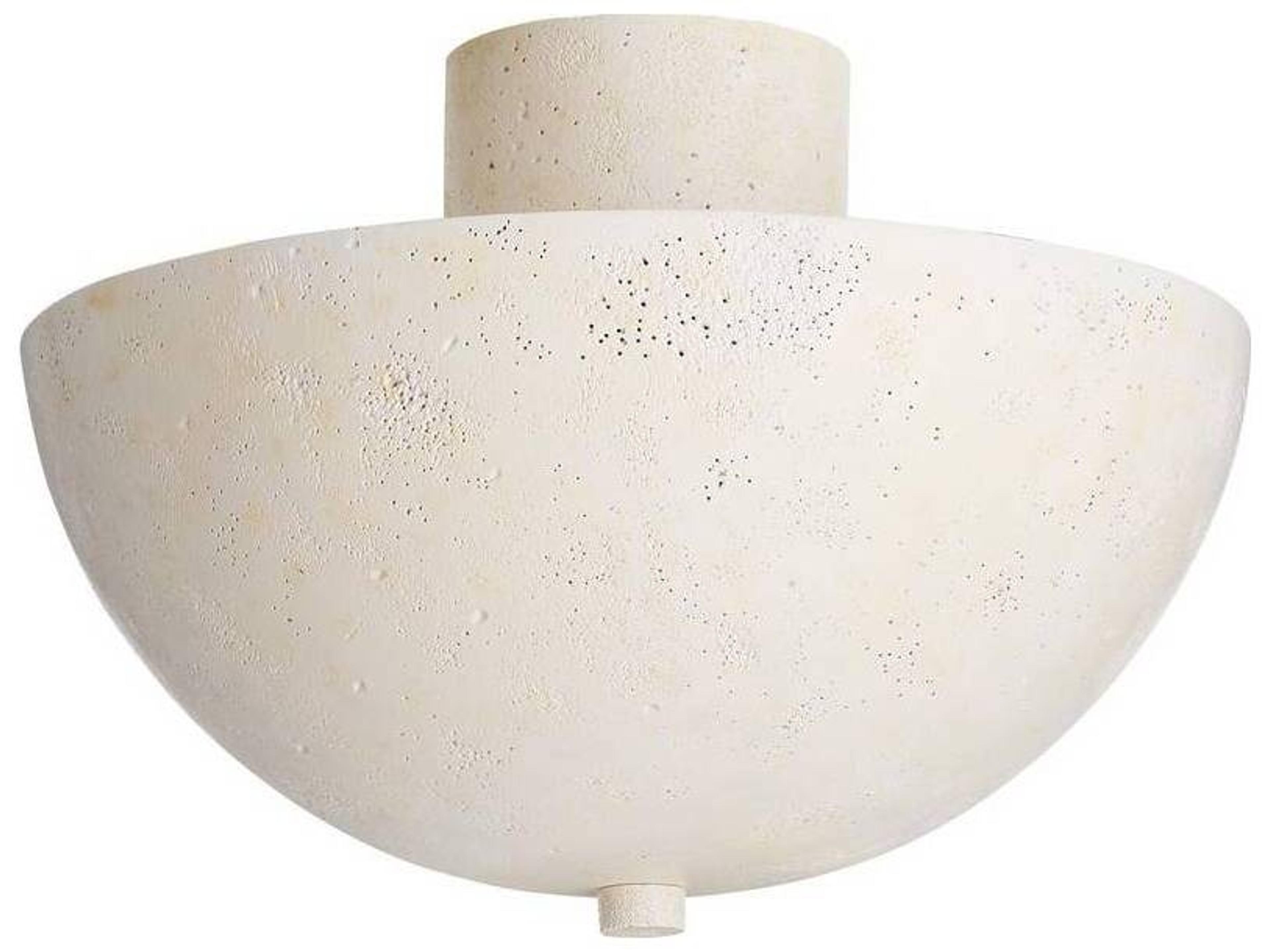 Arteriors Home Light Stonewash Off White Bowl Flush Mount