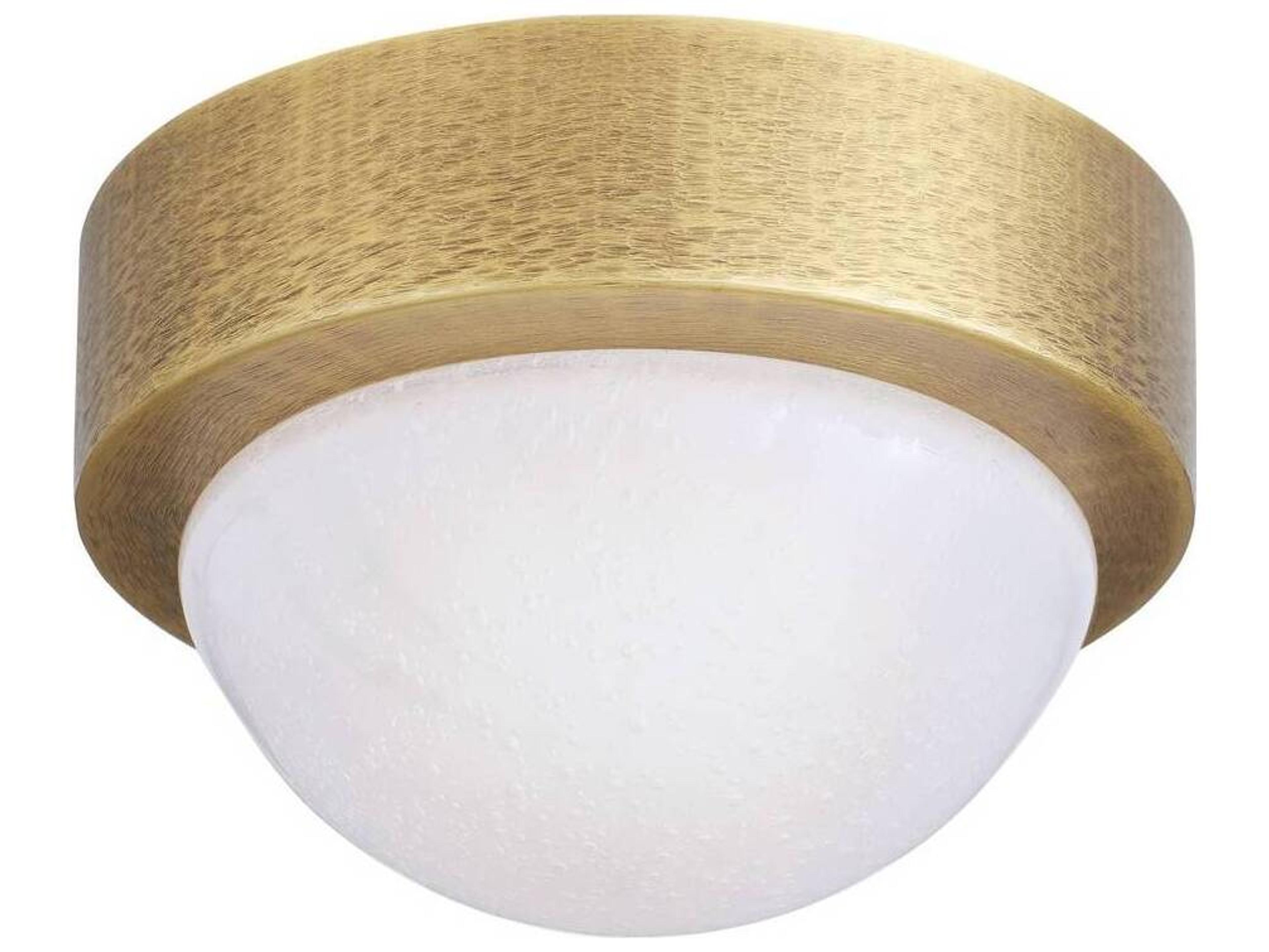 Arteriors Home Chattered Antique Brass Round Flush Mount