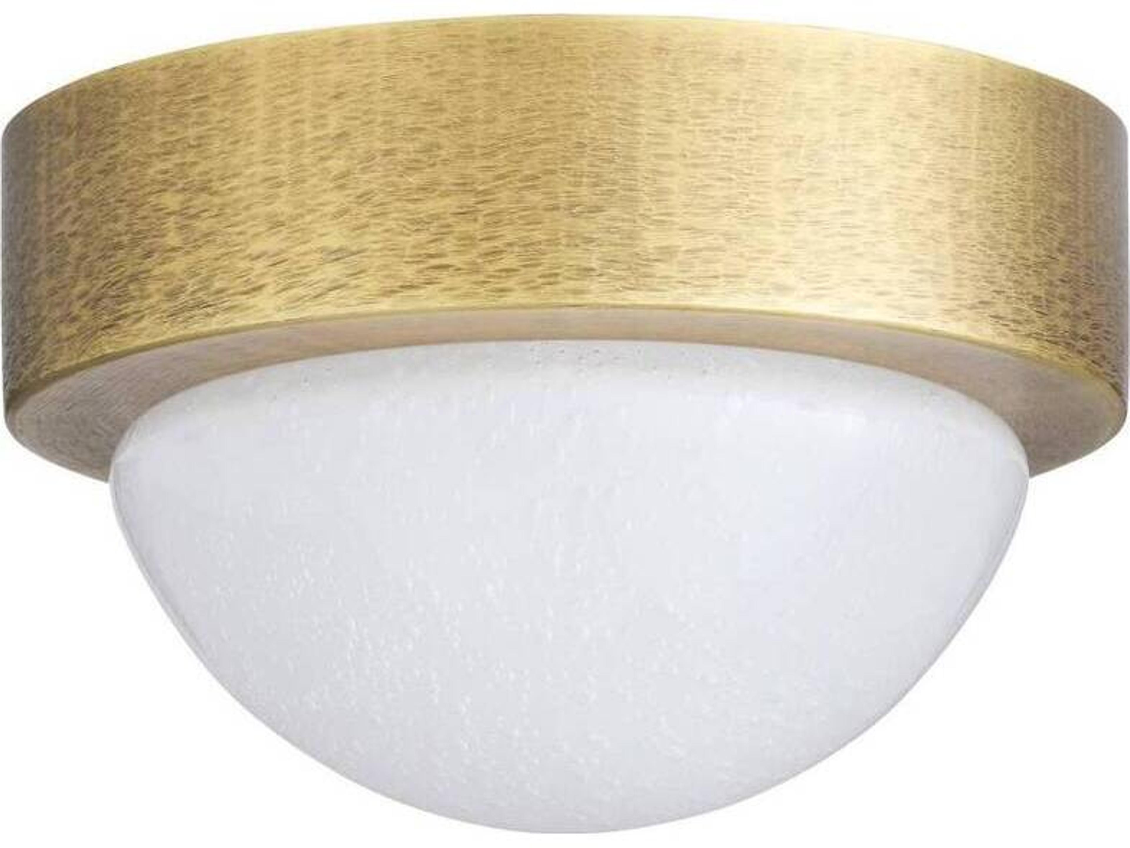 Arteriors Home Chattered Antique Brass Round Flush Mount