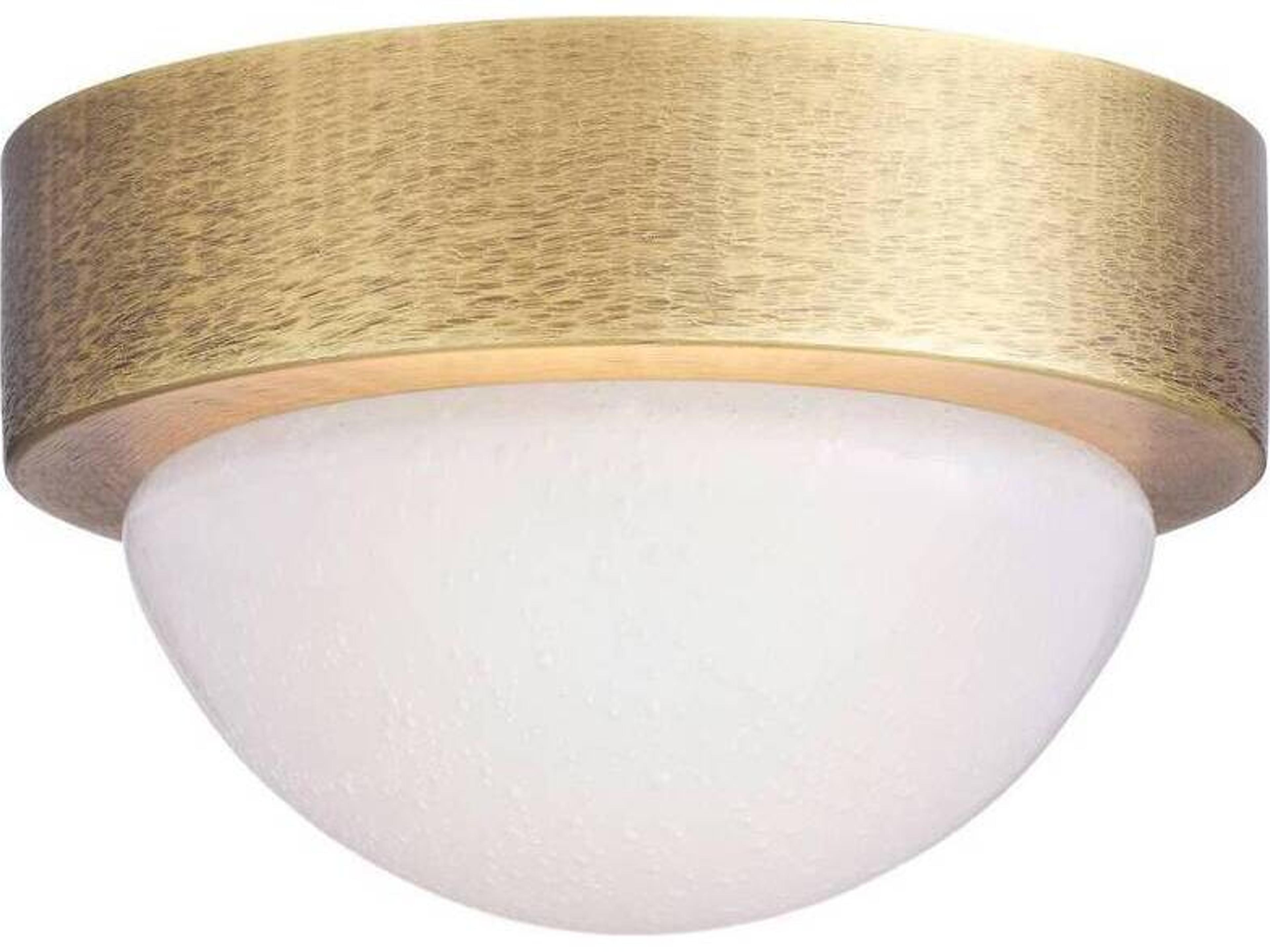 Arteriors Home Chattered Antique Brass Round Flush Mount
