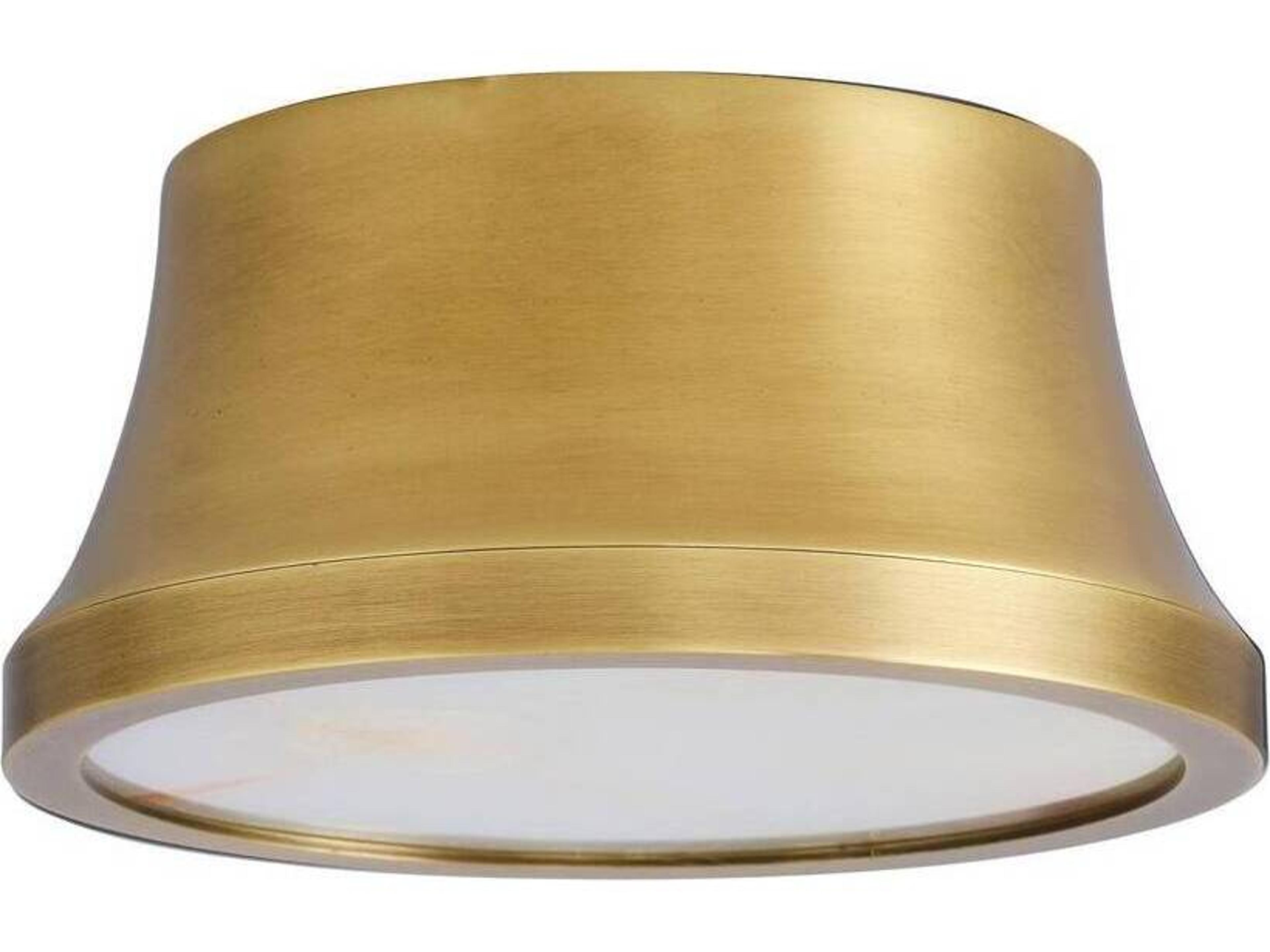 Arteriors Home Antique Brass Round Flush Mount