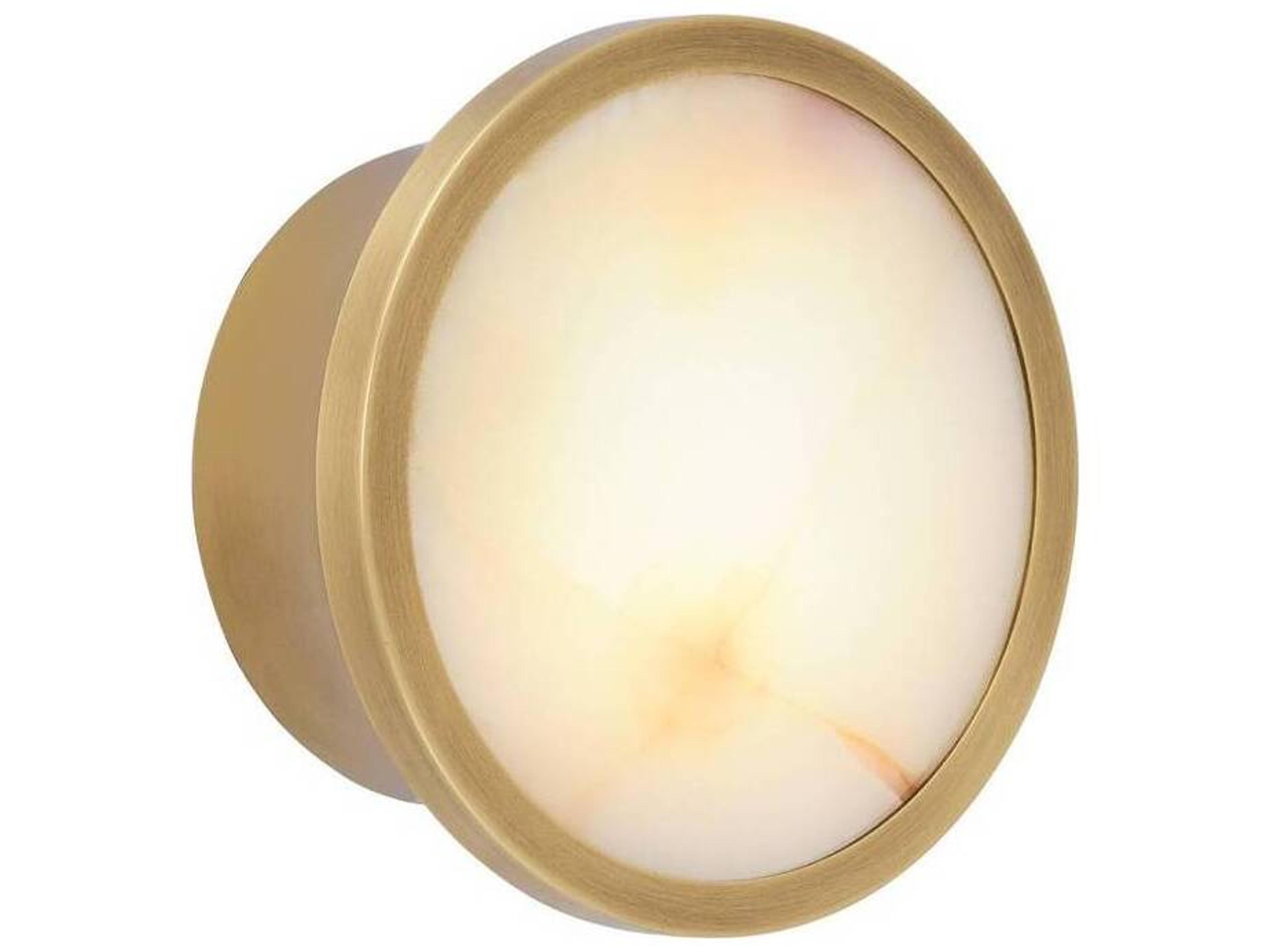 Arteriors Home Antique Brass Round Flush Mount