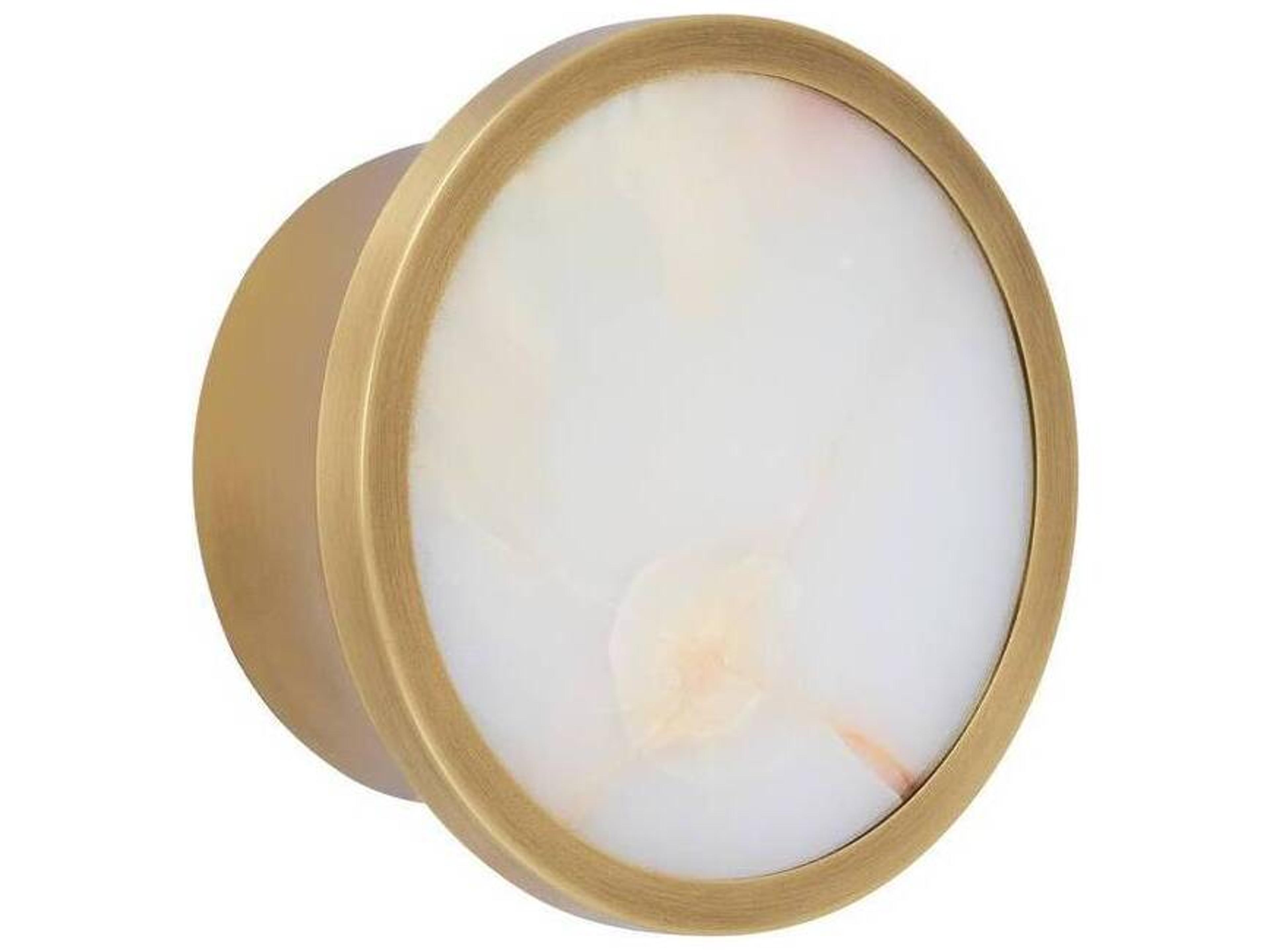 Arteriors Home Antique Brass Round Flush Mount