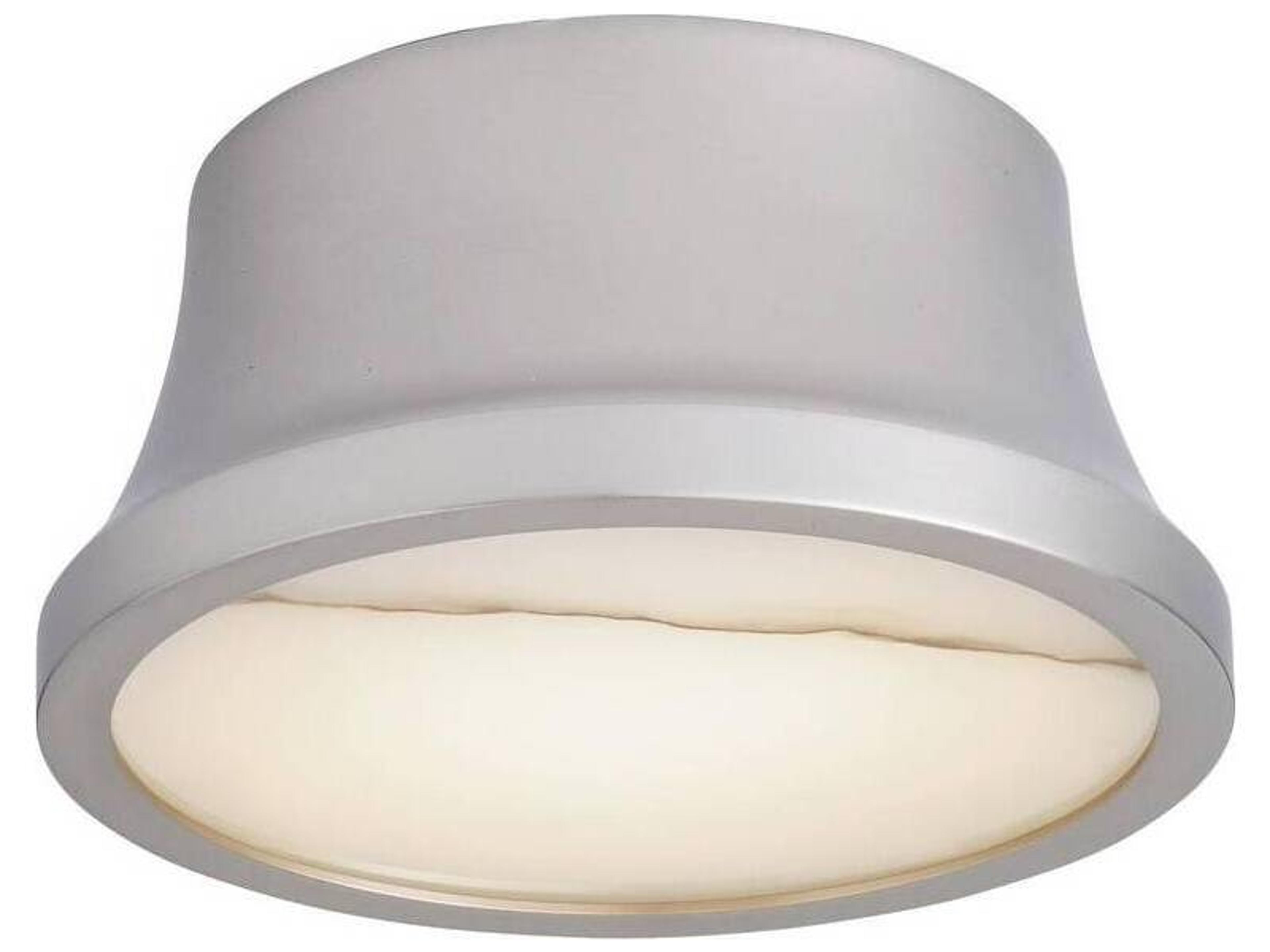 Vintage Silver Round Flush Mount