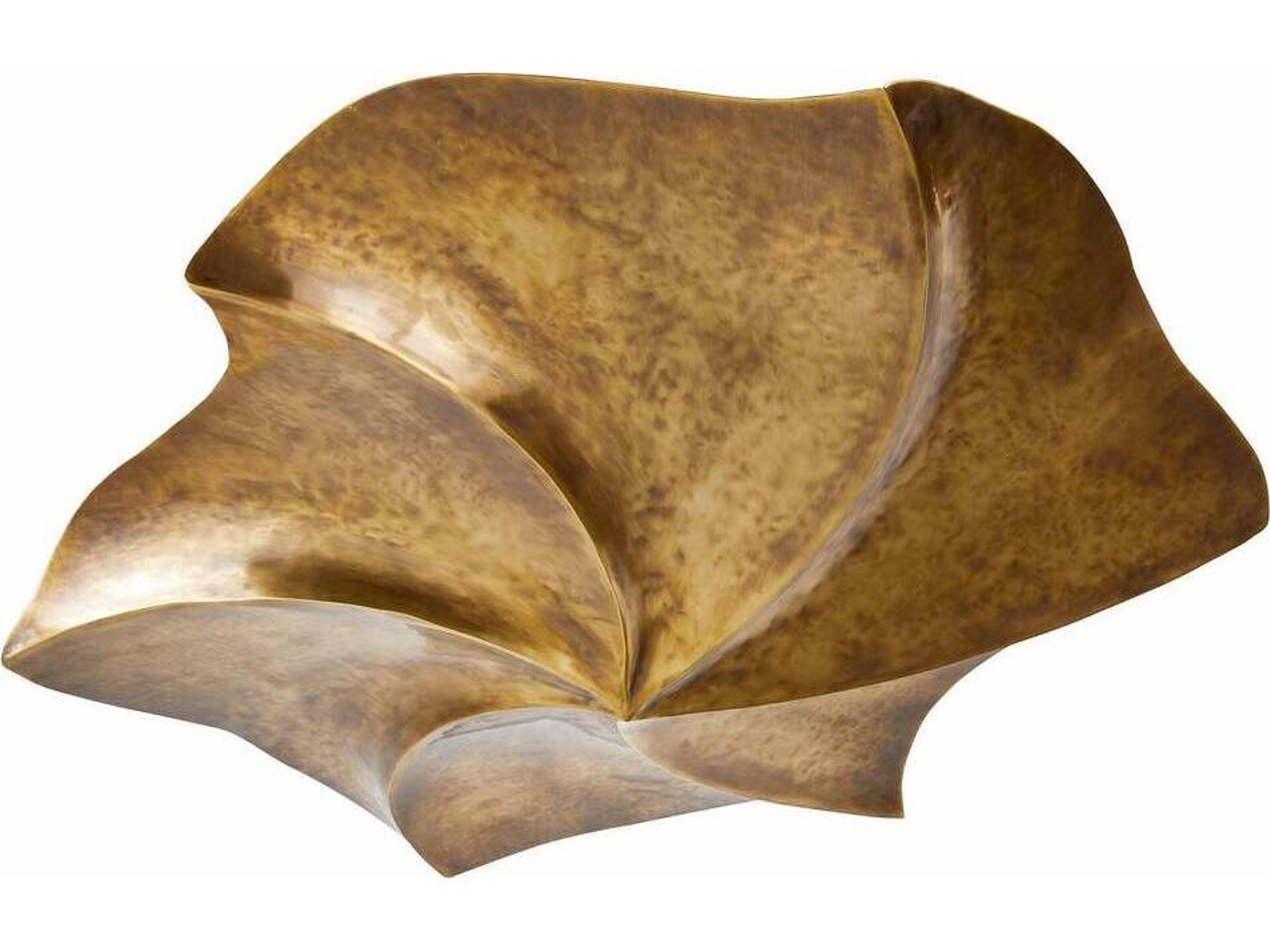 Arteriors Home Daniella 3-Light Vintage Brass Semi Flush Mount