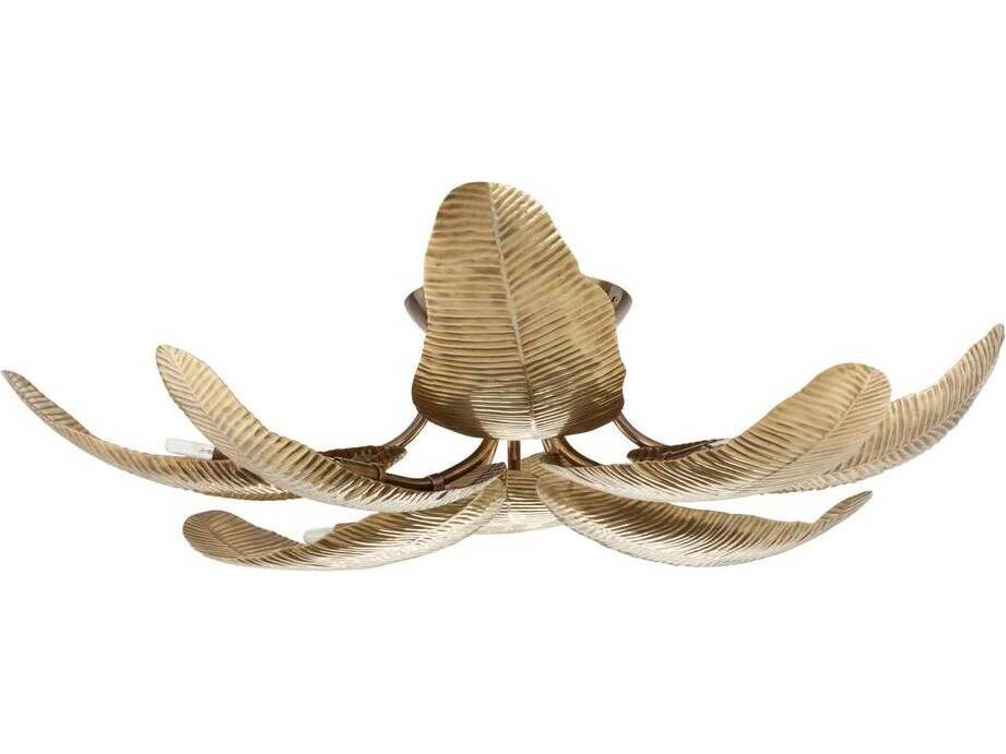 Arteriors Home Farah 8-Light Vintage Brass Semi Flush Mount