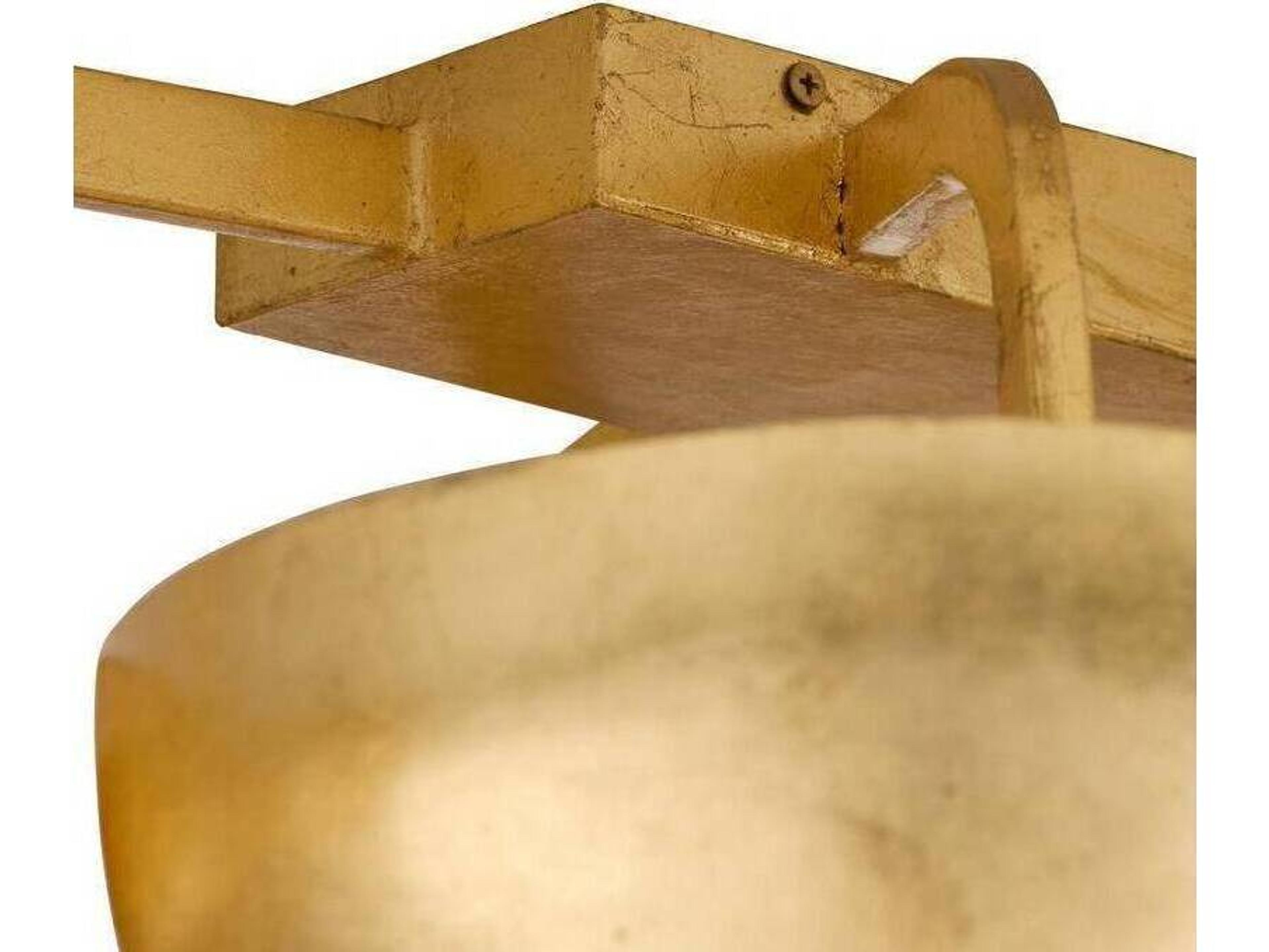 Arteriors Home Theo 13-Light Gold Leaf Semi Flush Mount