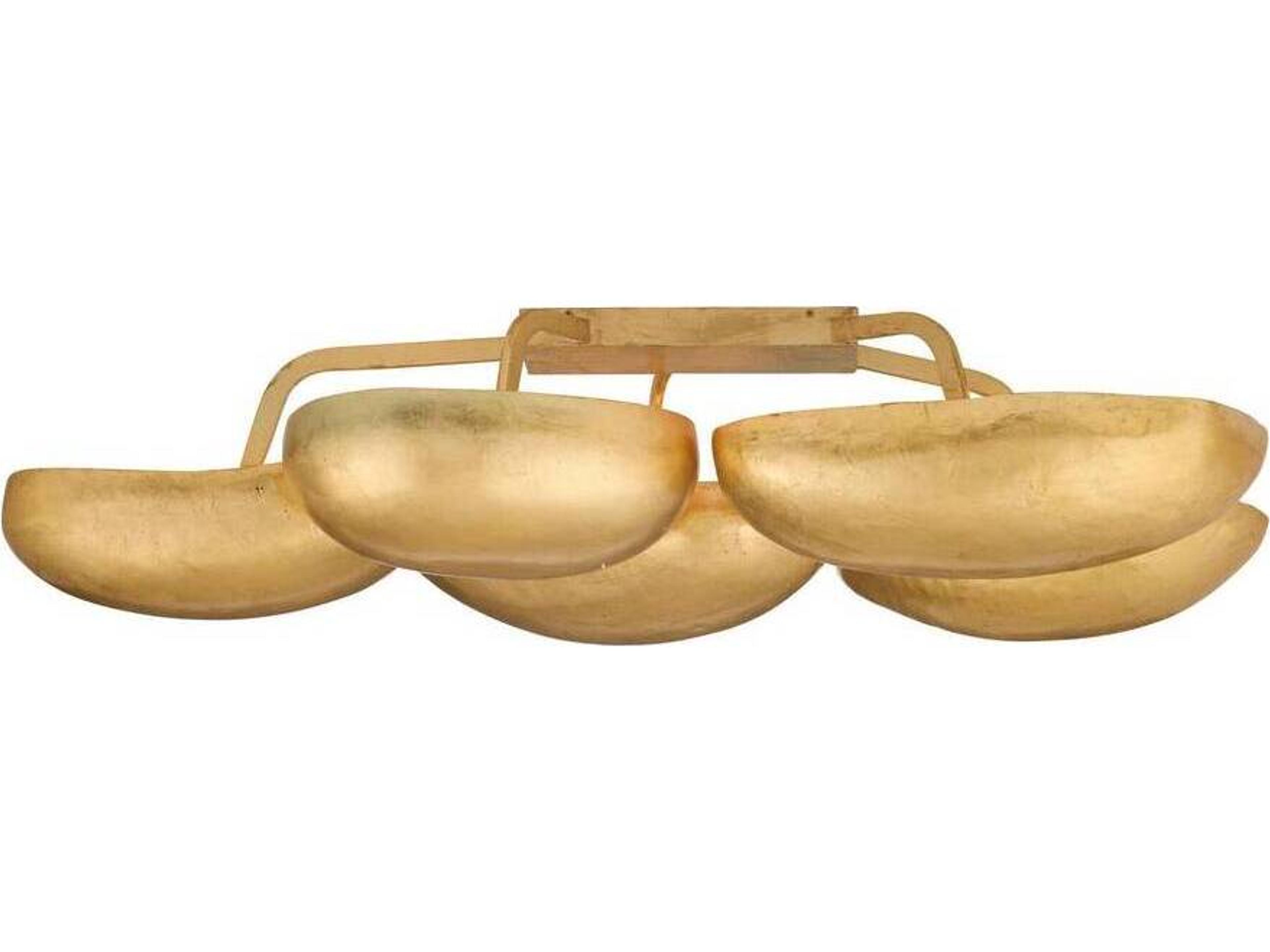 Arteriors Home Theo 13-Light Gold Leaf Semi Flush Mount