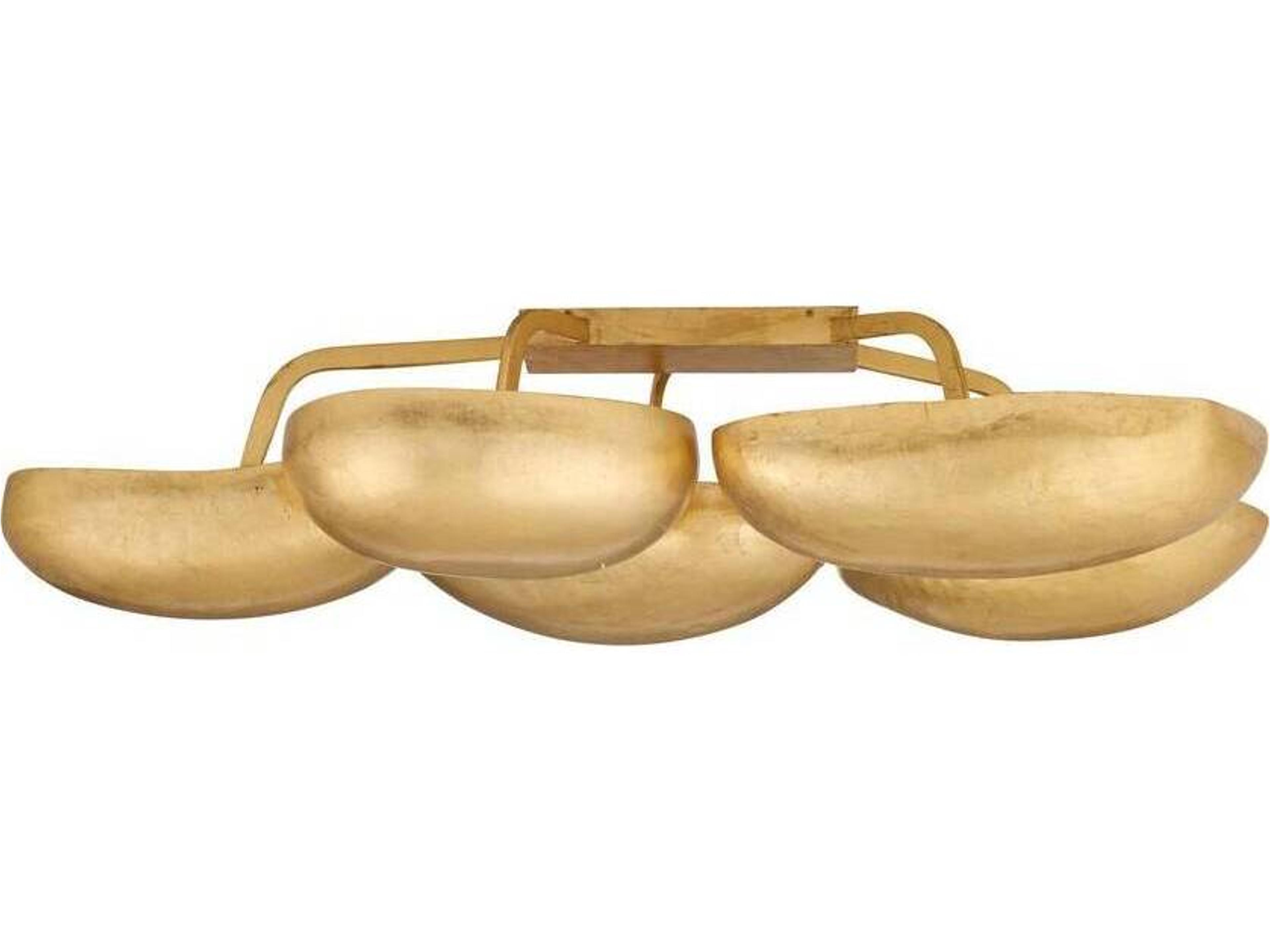 Arteriors Home Theo 13-Light Gold Leaf Semi Flush Mount