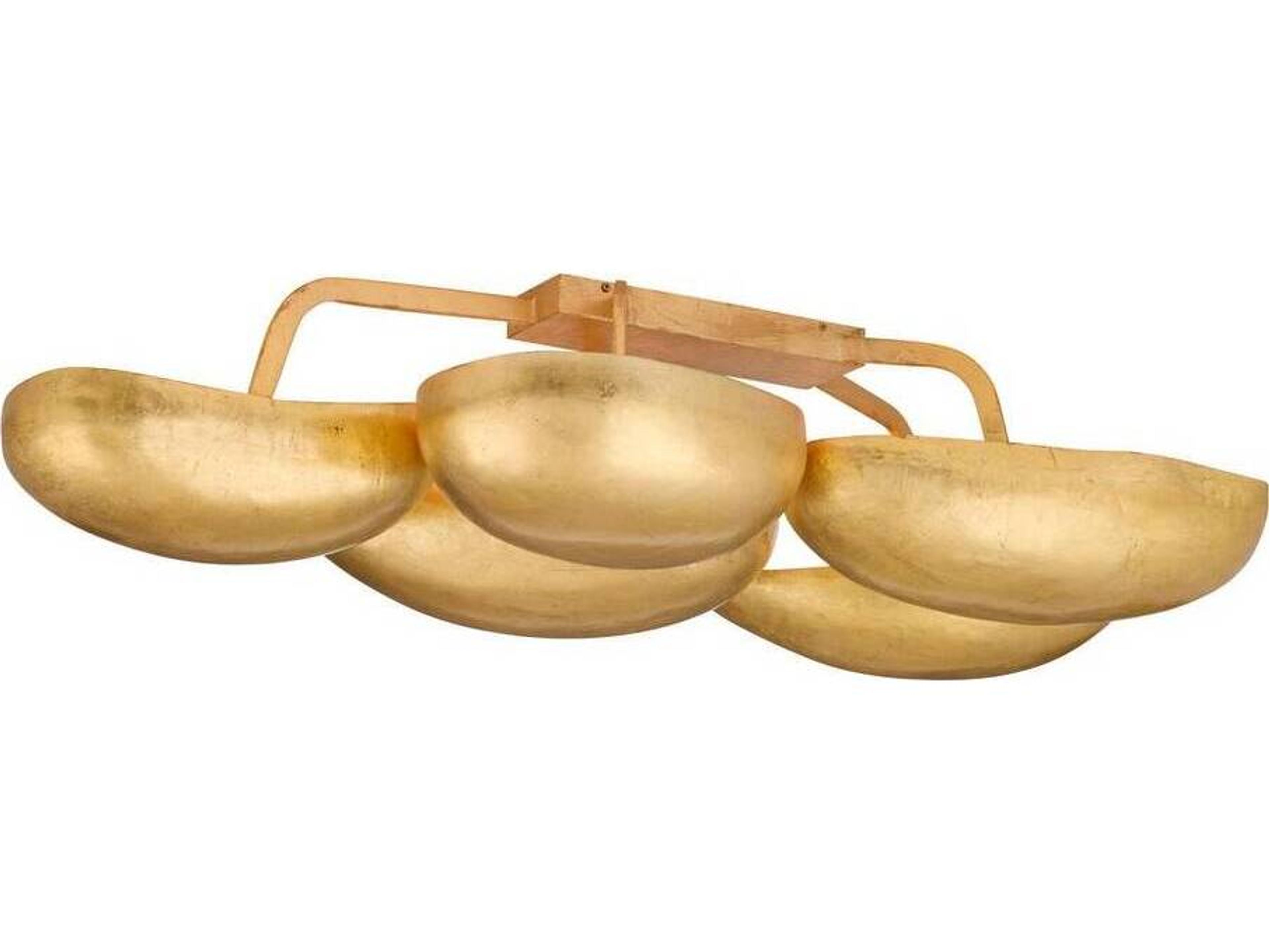 Arteriors Home Theo 13-Light Gold Leaf Semi Flush Mount