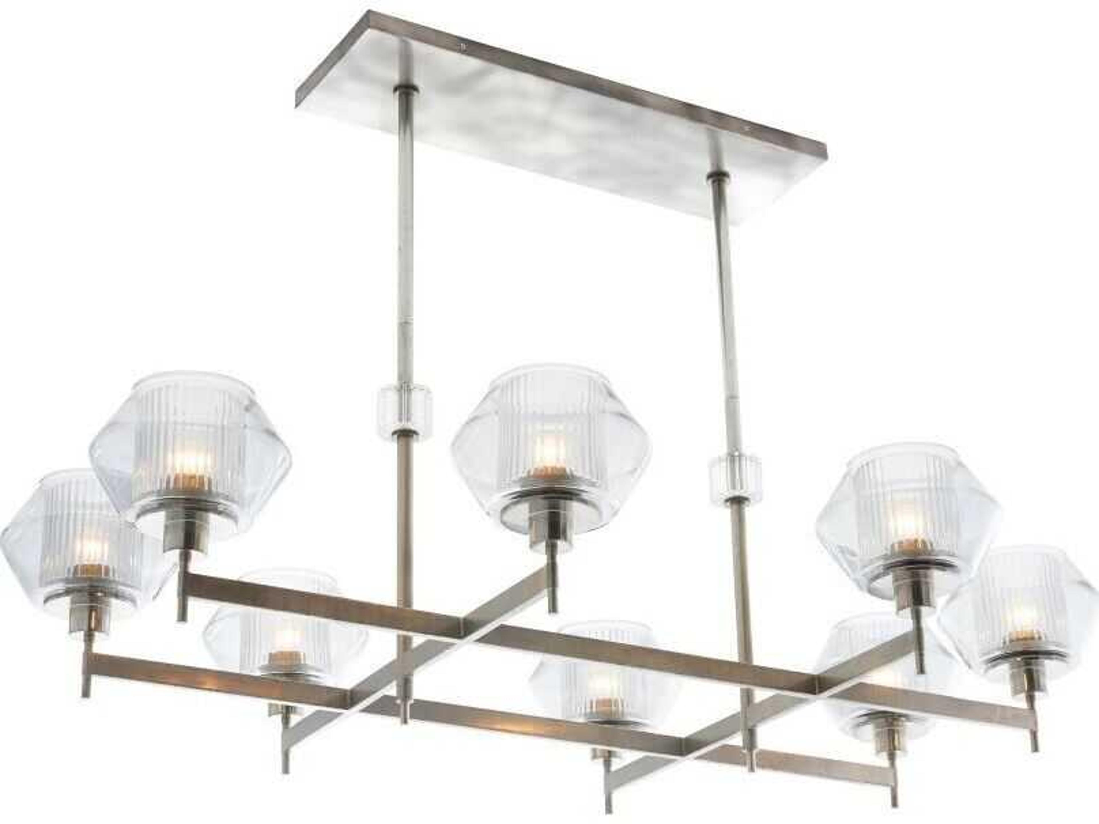 Arteriors Home Holm 8-Light Pewter Island Pendant