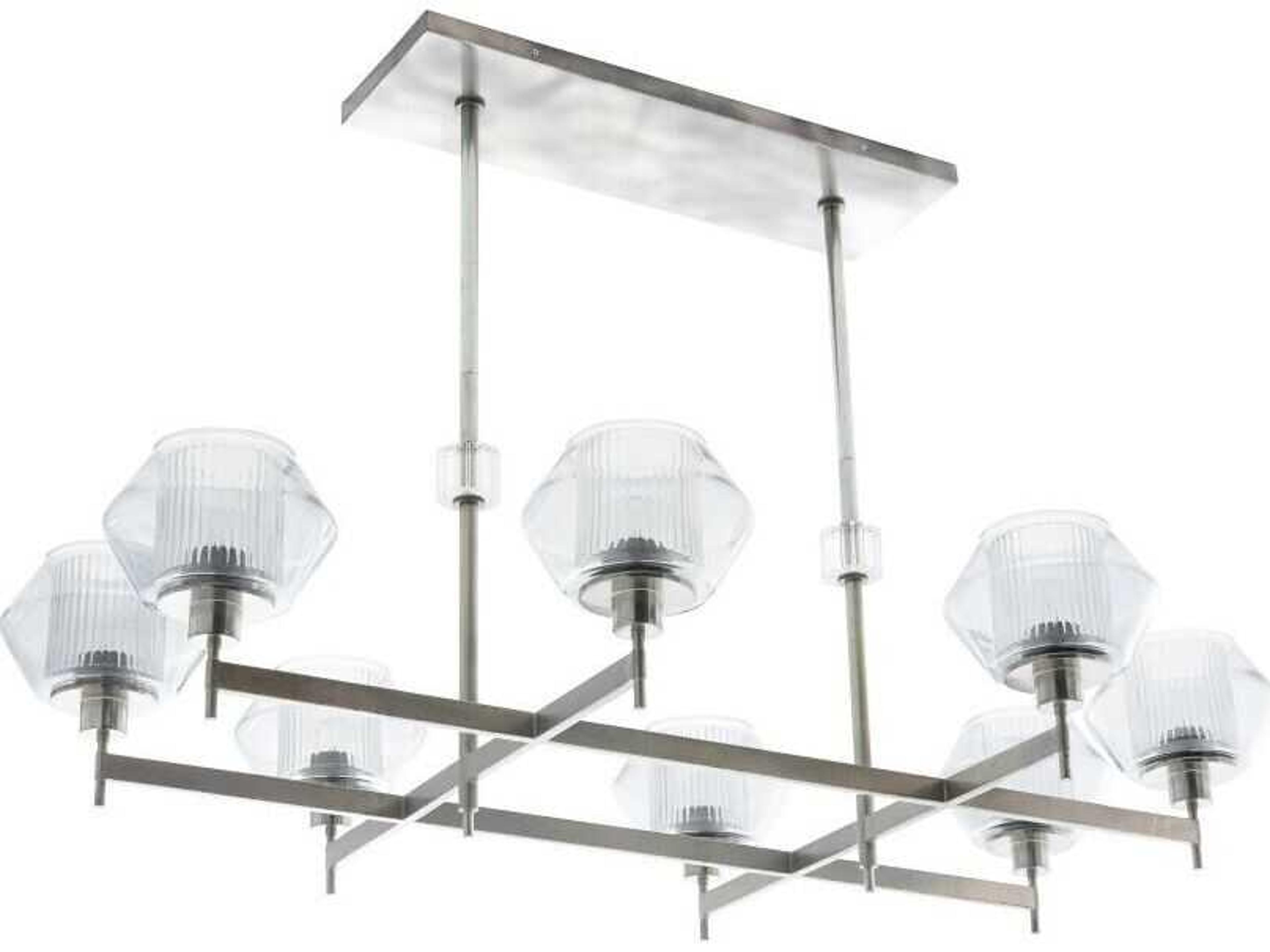 Arteriors Home Holm 8-Light Pewter Island Pendant