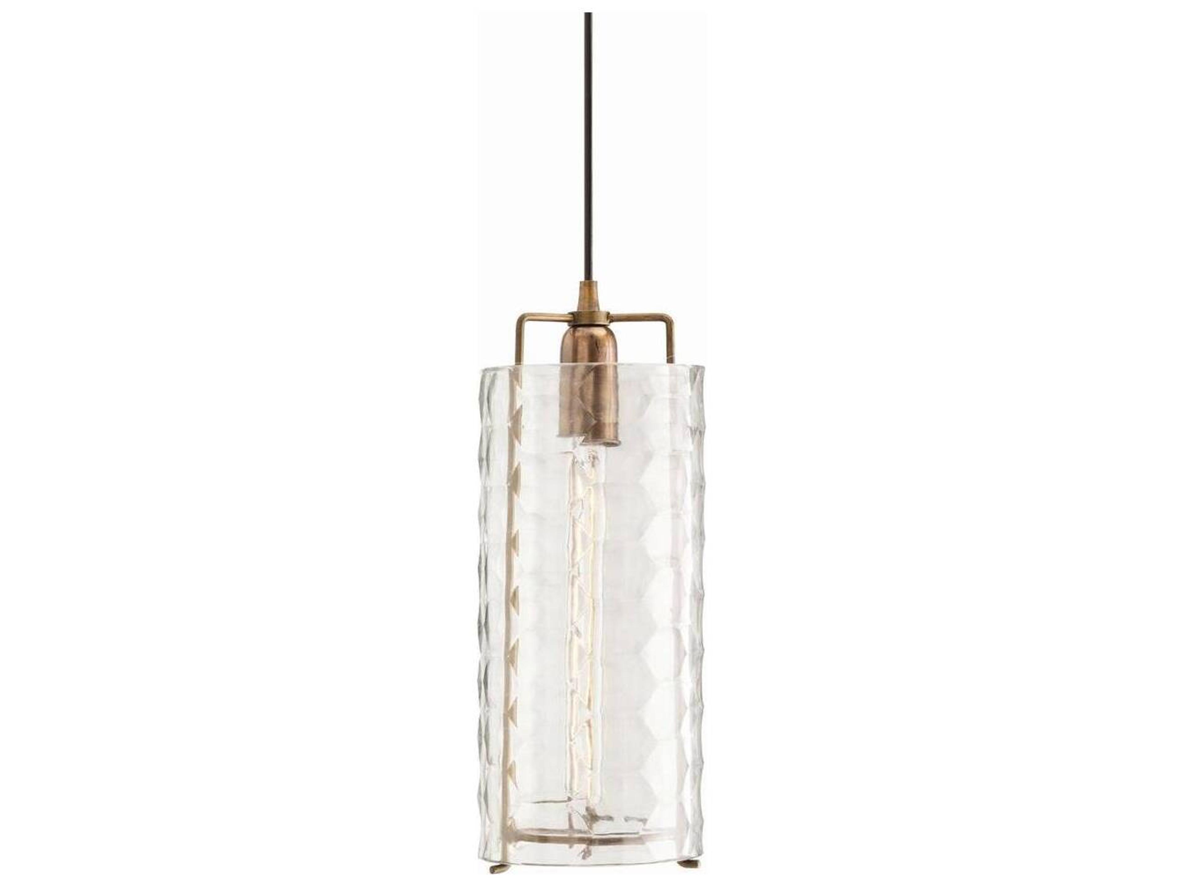 Ice Large Pendant Clear Faceted Glass