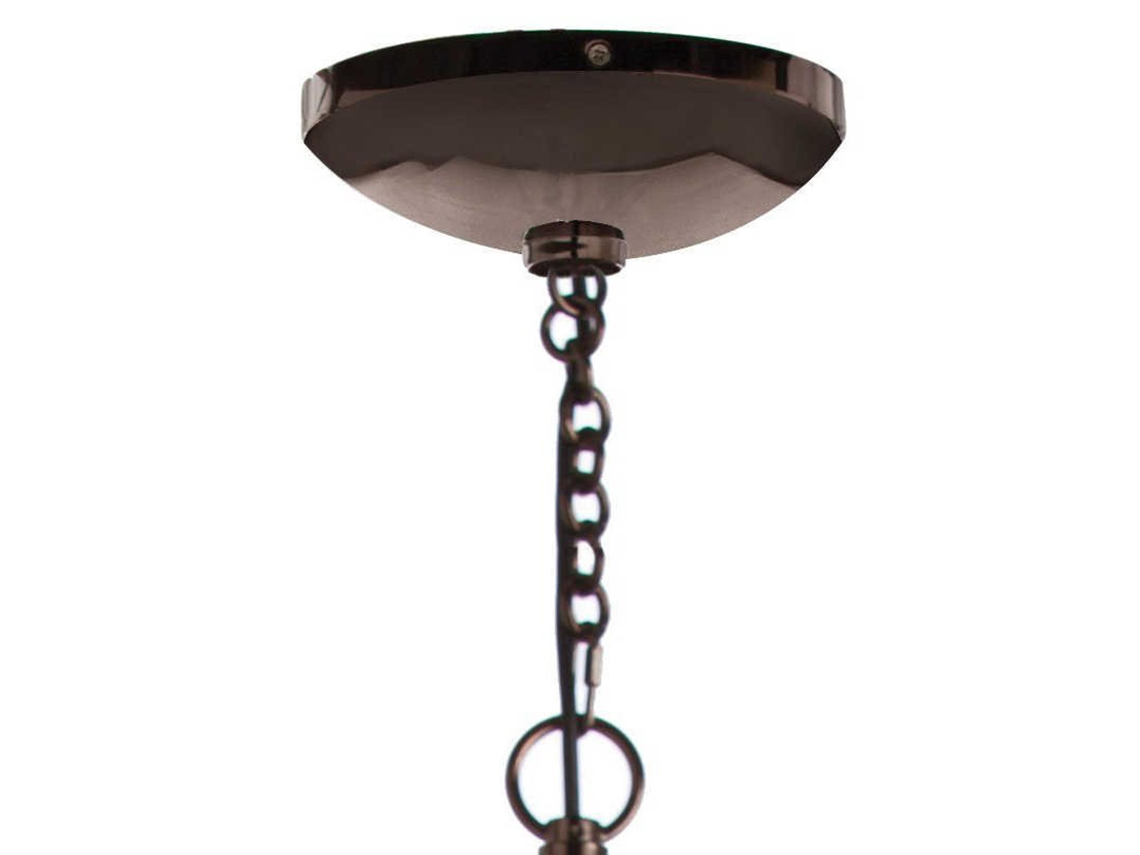 Arteriors Home Laura Kirar Caviar 8-Light Brown Nickel Globe Pendant