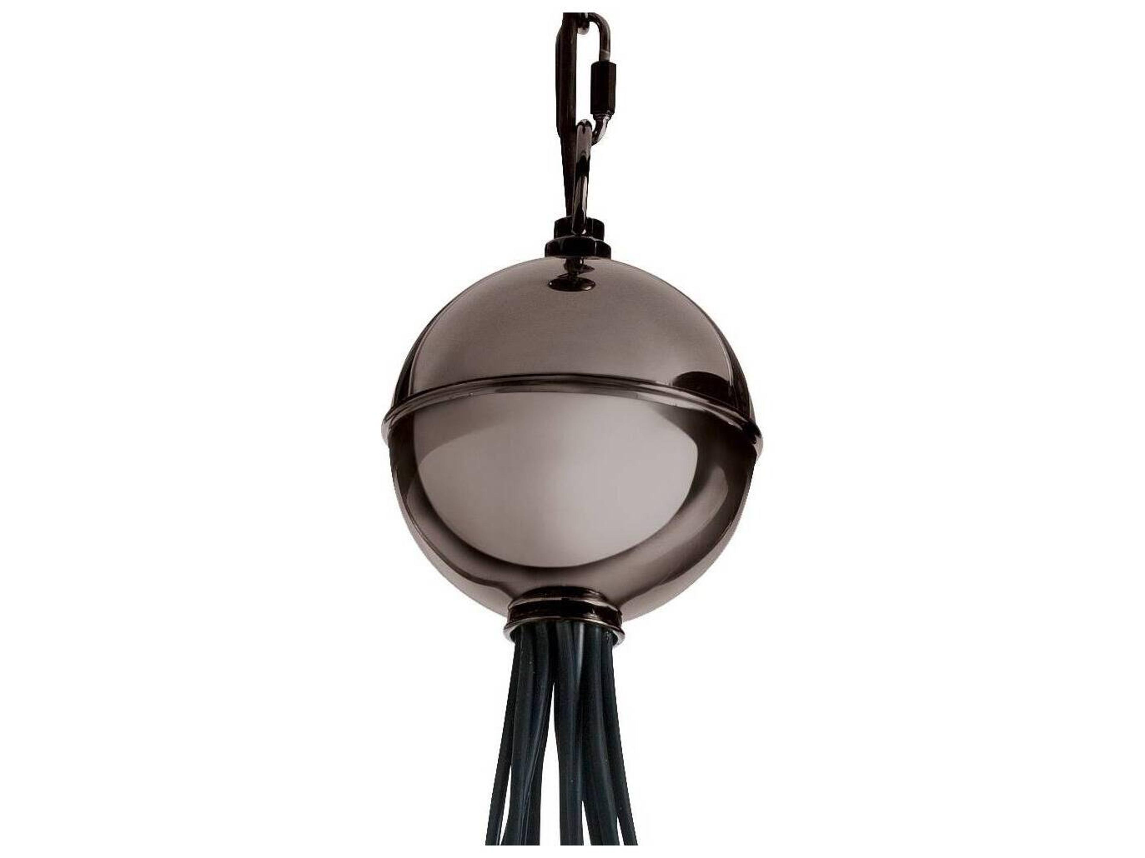 Arteriors Home Laura Kirar Caviar 8-Light Brown Nickel Globe Pendant
