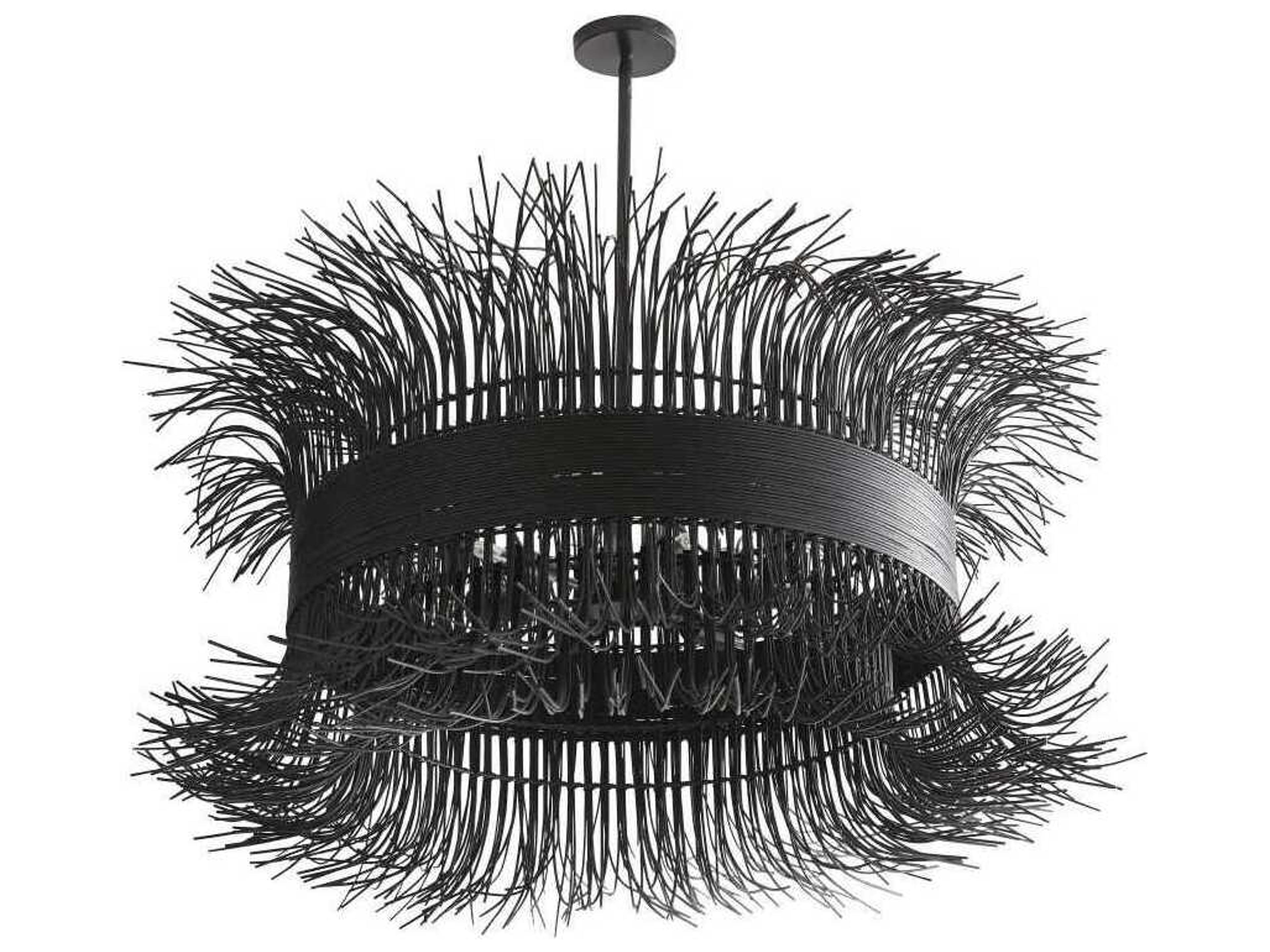 Arteriors Home Filamento 6-Light Black Pendant