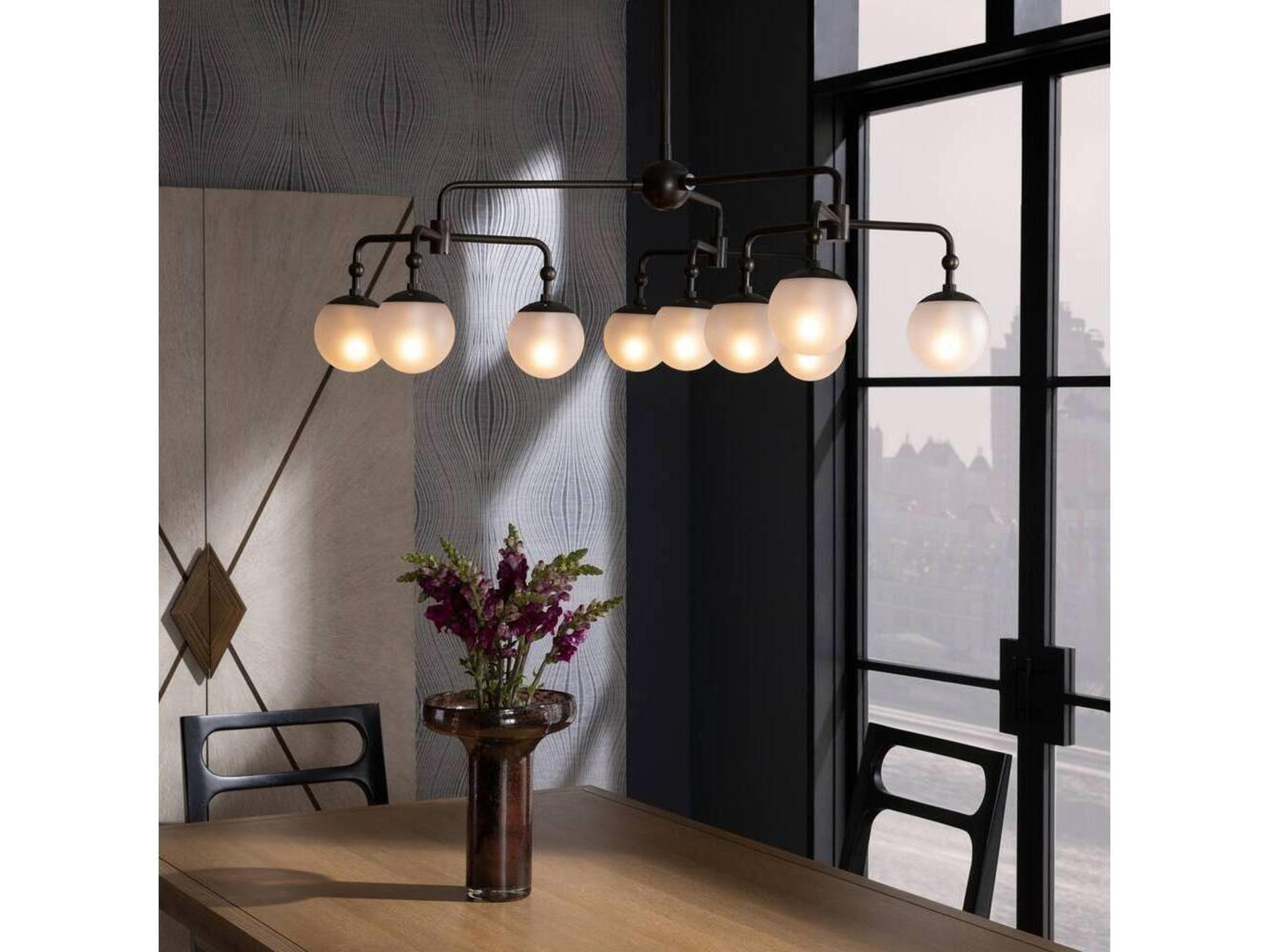 Arteriors Home 9-Light English Bronze Globe Chandelier