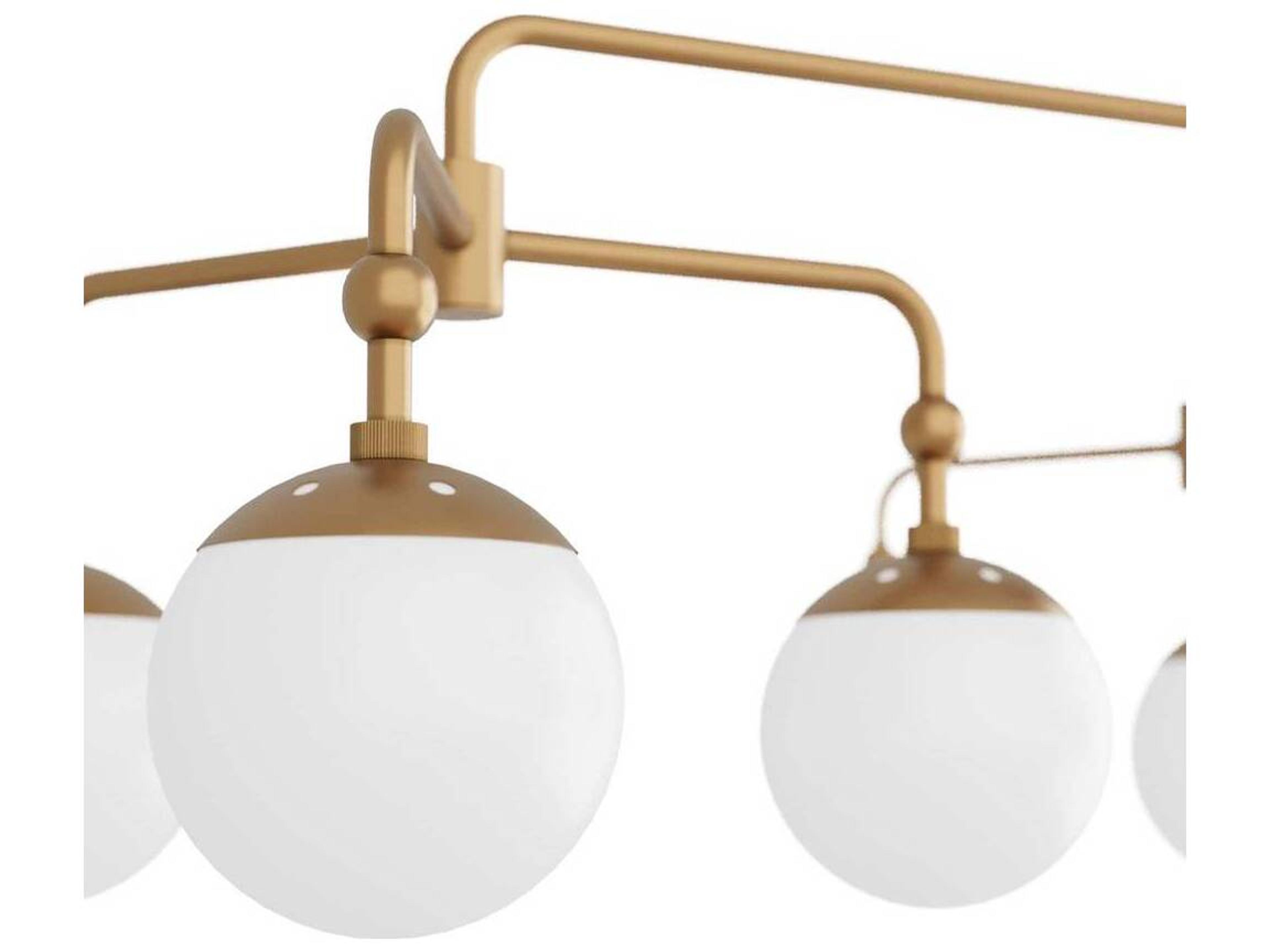 Arteriors Home 9-Light Antique Brass Globe Chandelier
