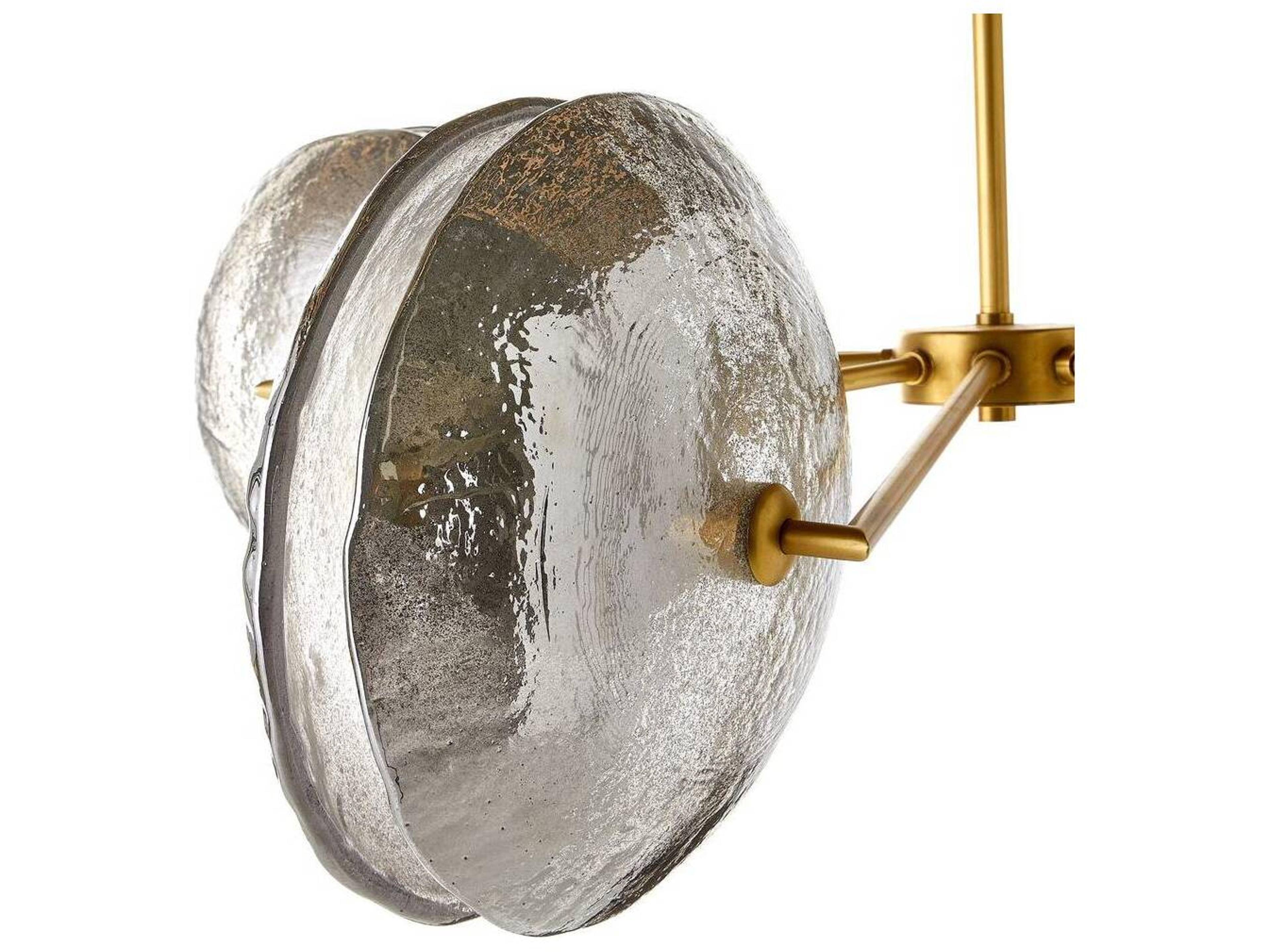 Arteriors Home Whitney 4-Light Smoke Luster Frosted Gold Chandelier