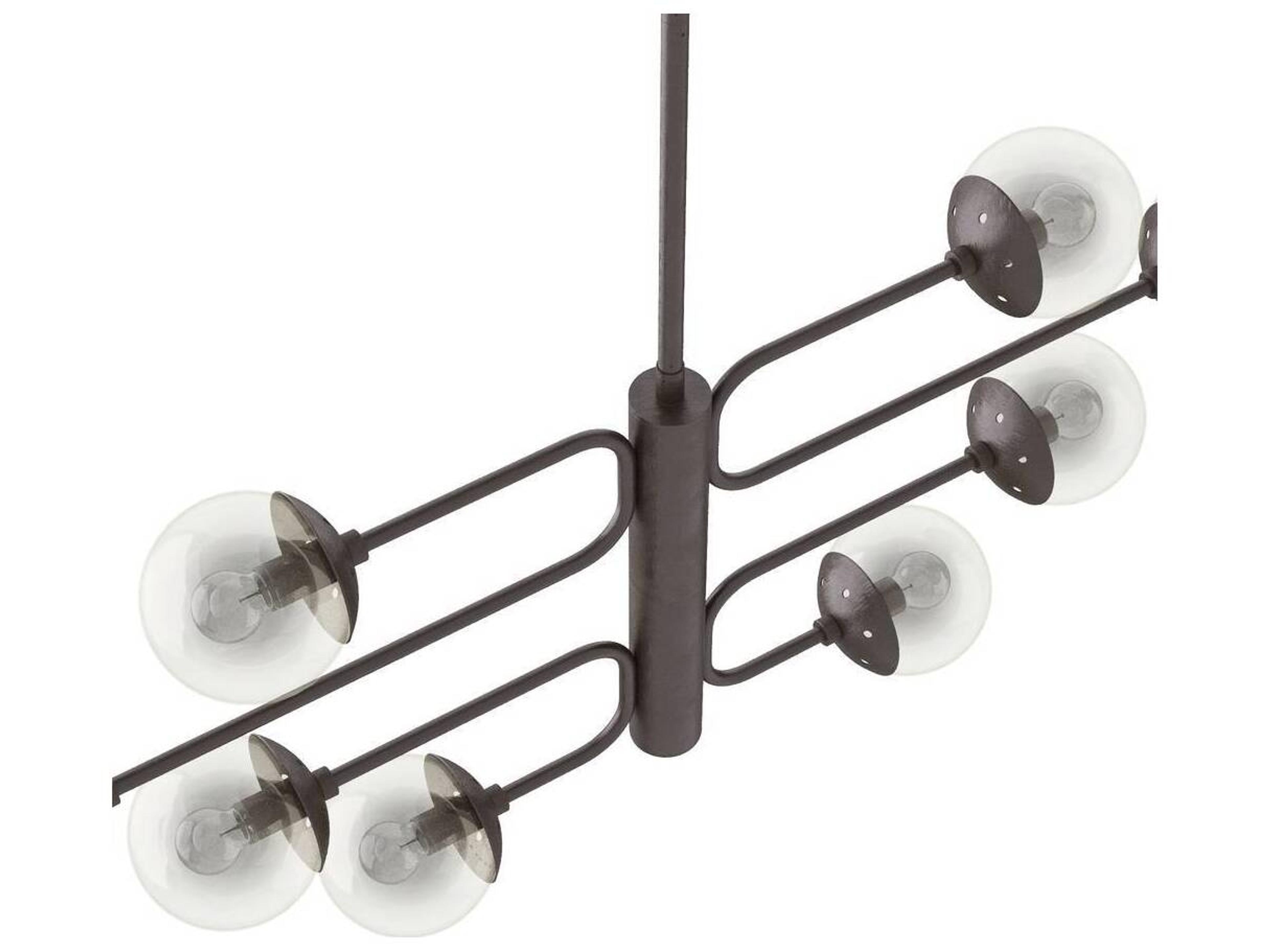 Arteriors Home 8-Light English Bronze Black Linear Pendant
