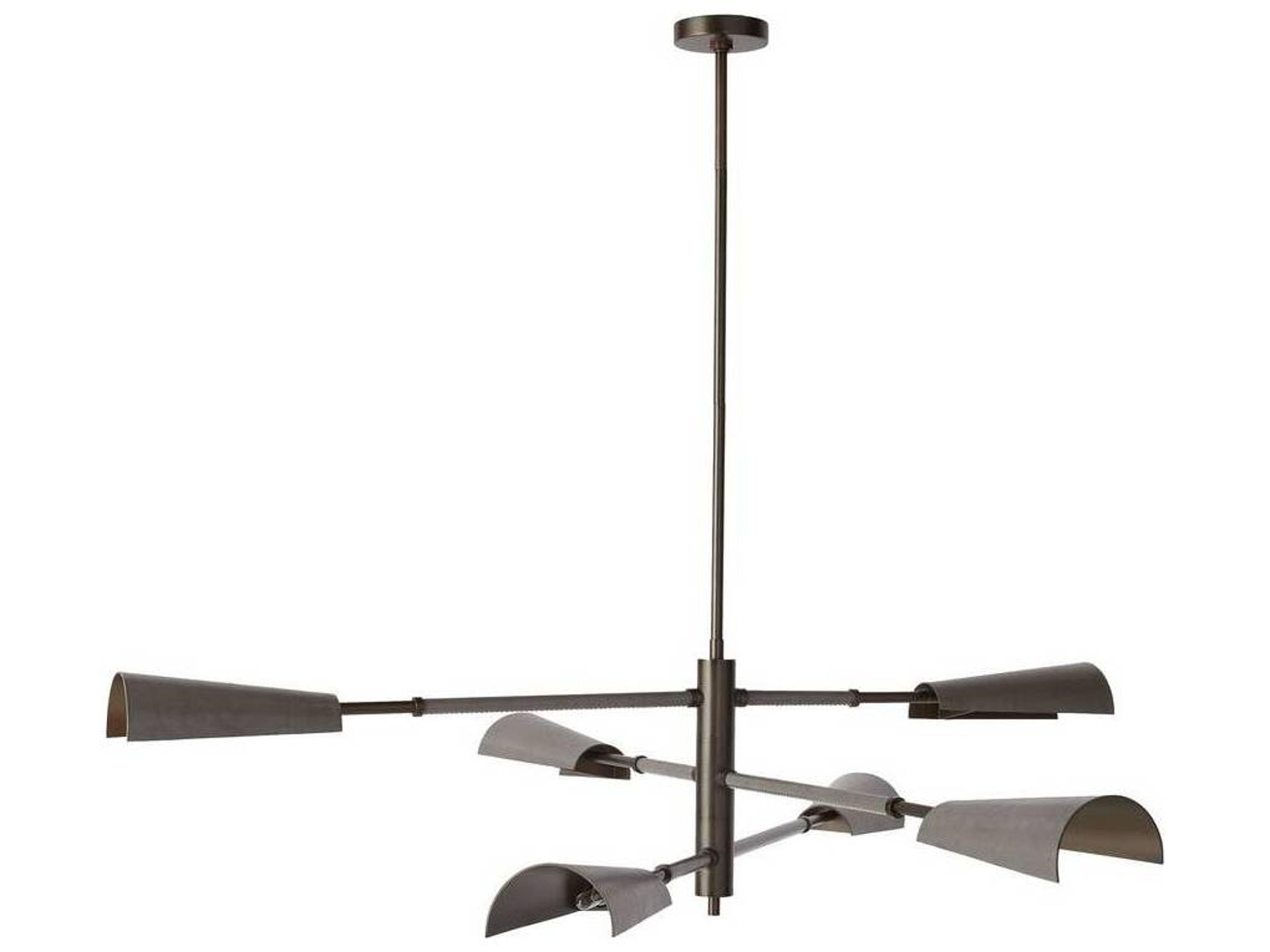 Arteriors Home Estevan 6-Light English Bronze Graphite Tiered Pendant