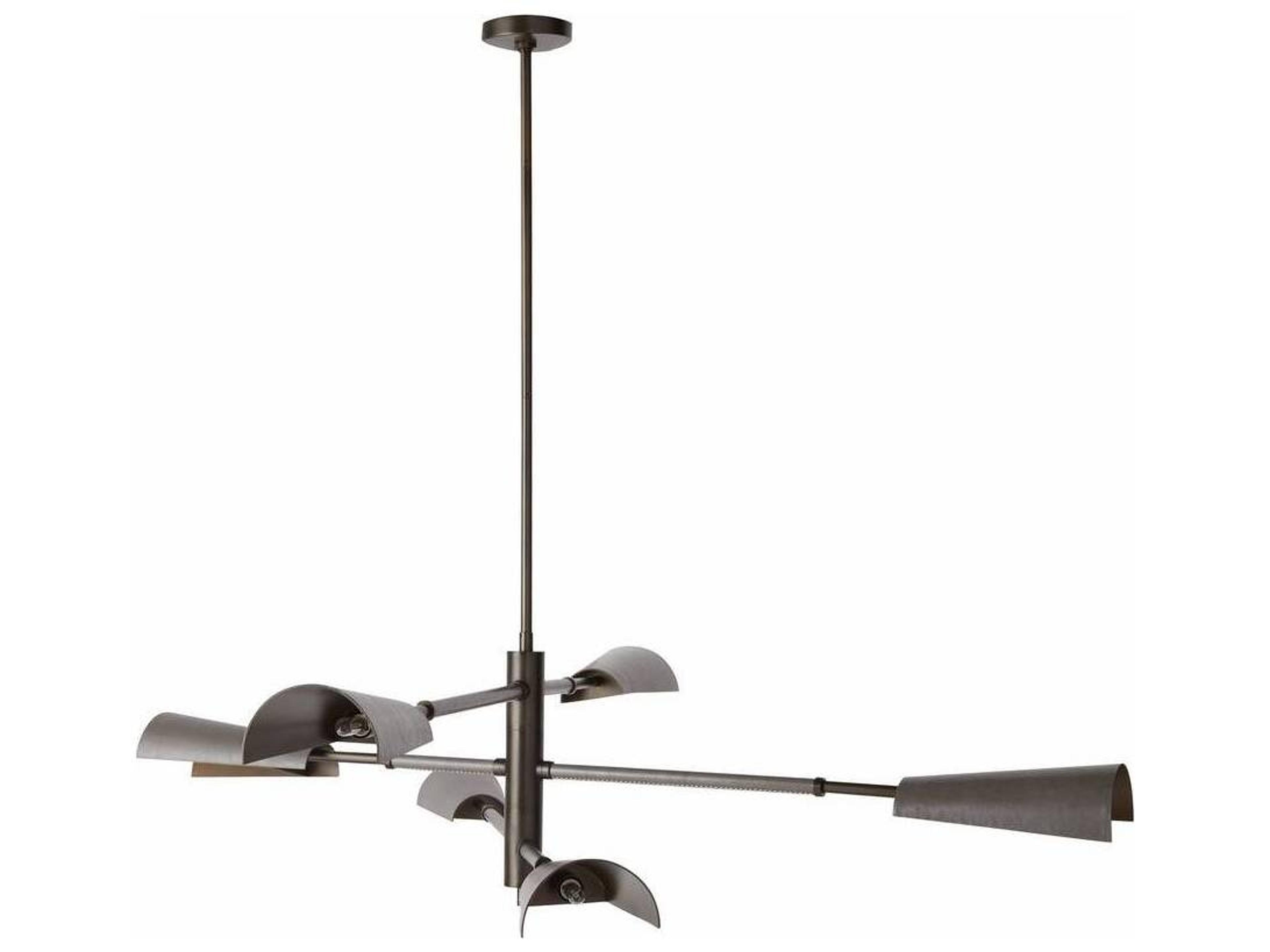 Arteriors Home Estevan 6-Light English Bronze Graphite Tiered Pendant