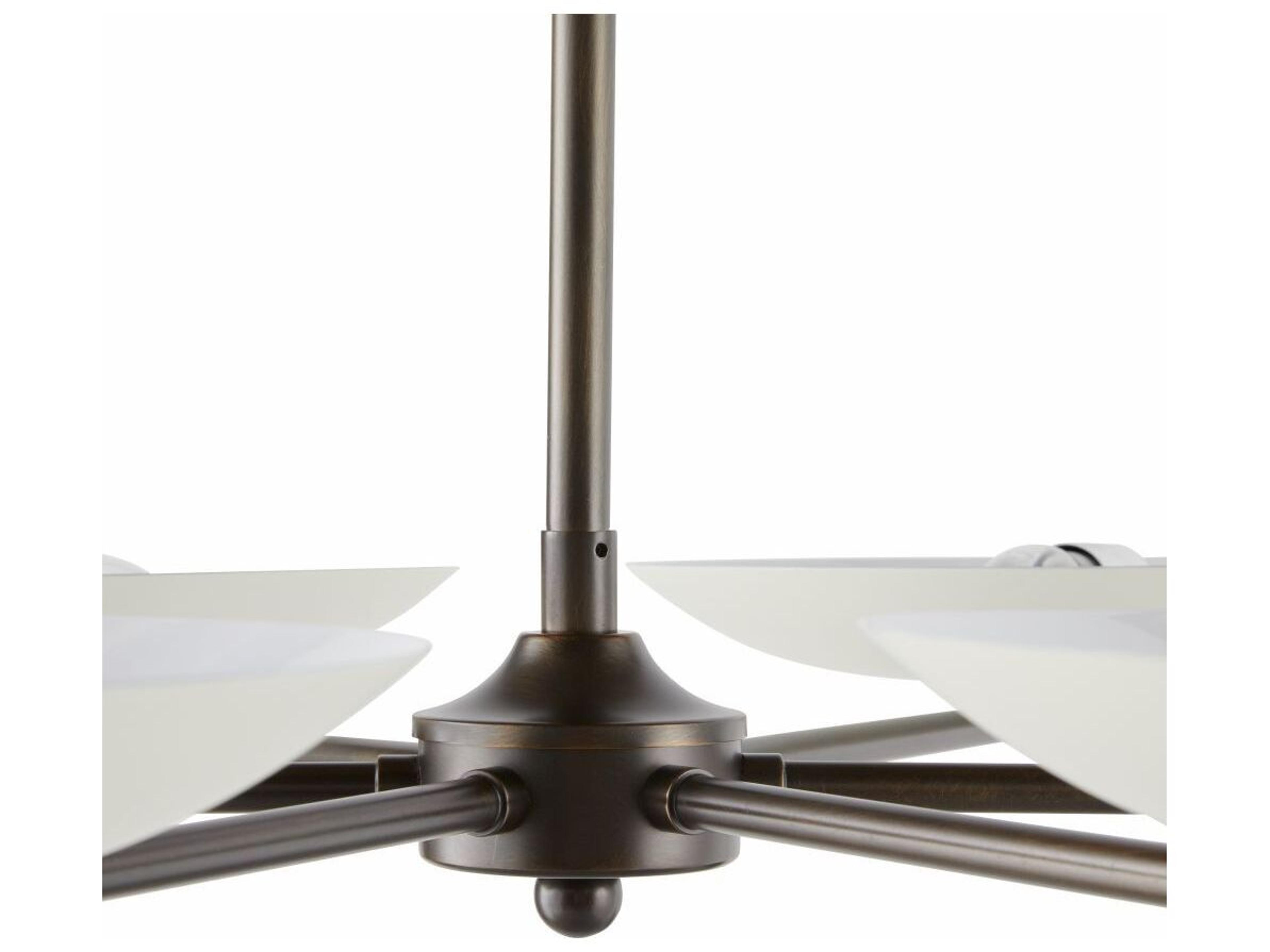 Arteriors Home Griffith 6-Light Bone English Bronze Bowl Chandelier