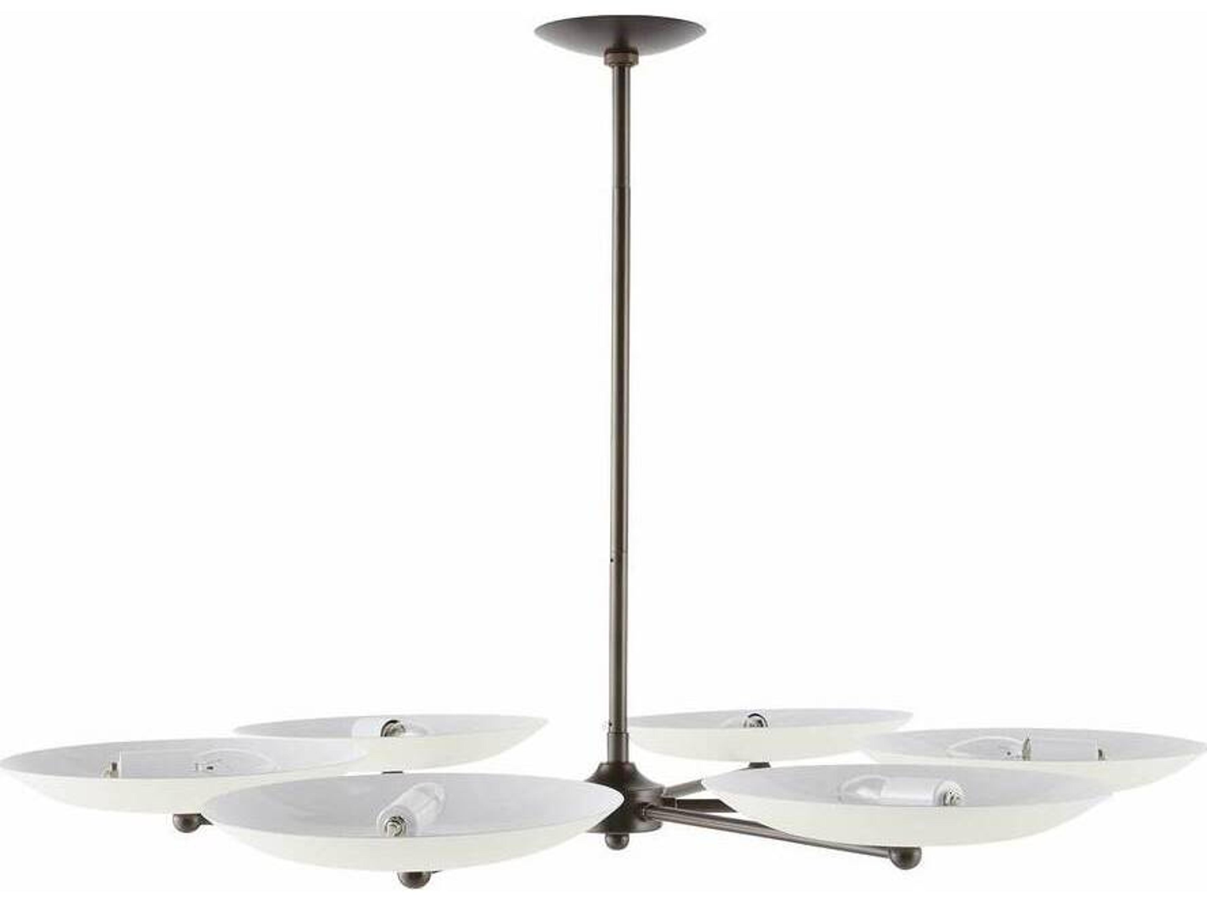 Arteriors Home Griffith 6-Light Bone English Bronze Bowl Chandelier
