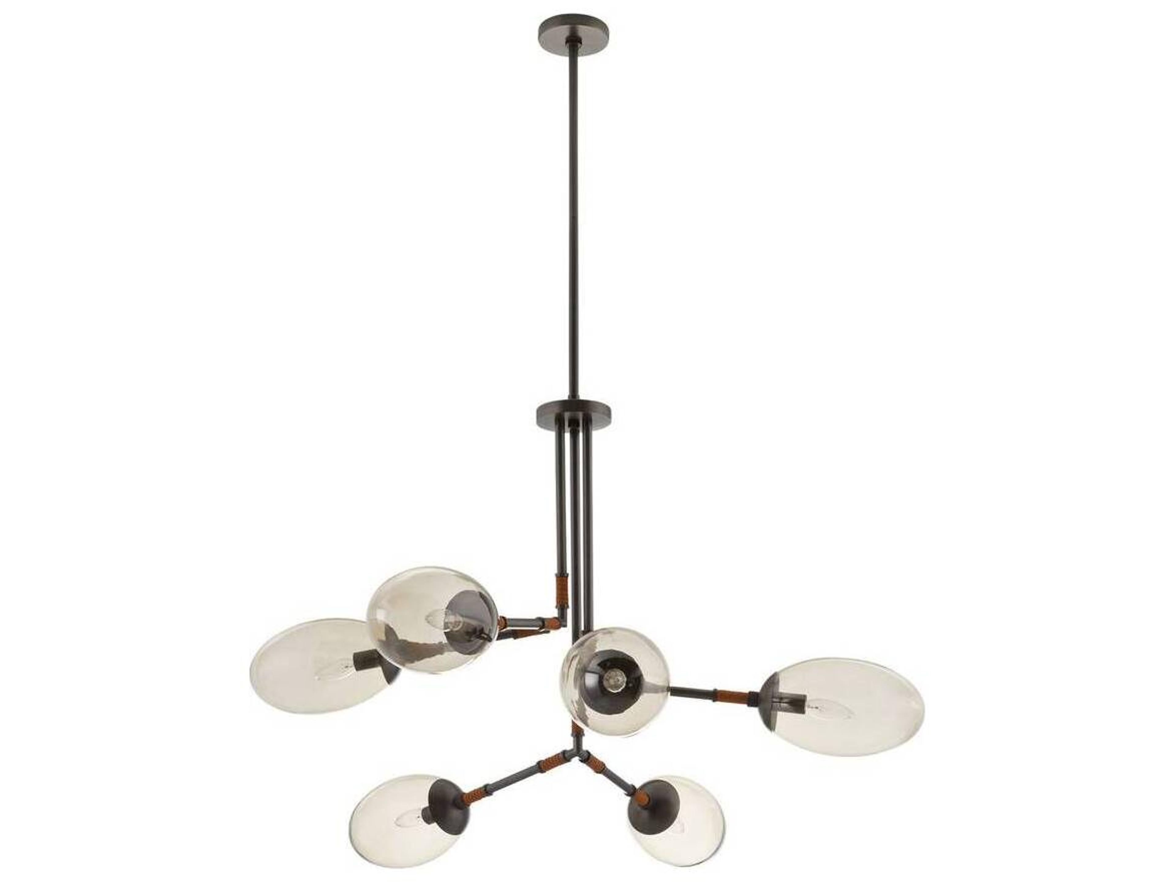 Arteriors Home Falcon 6-Light Smoke English Bronze Chandelier