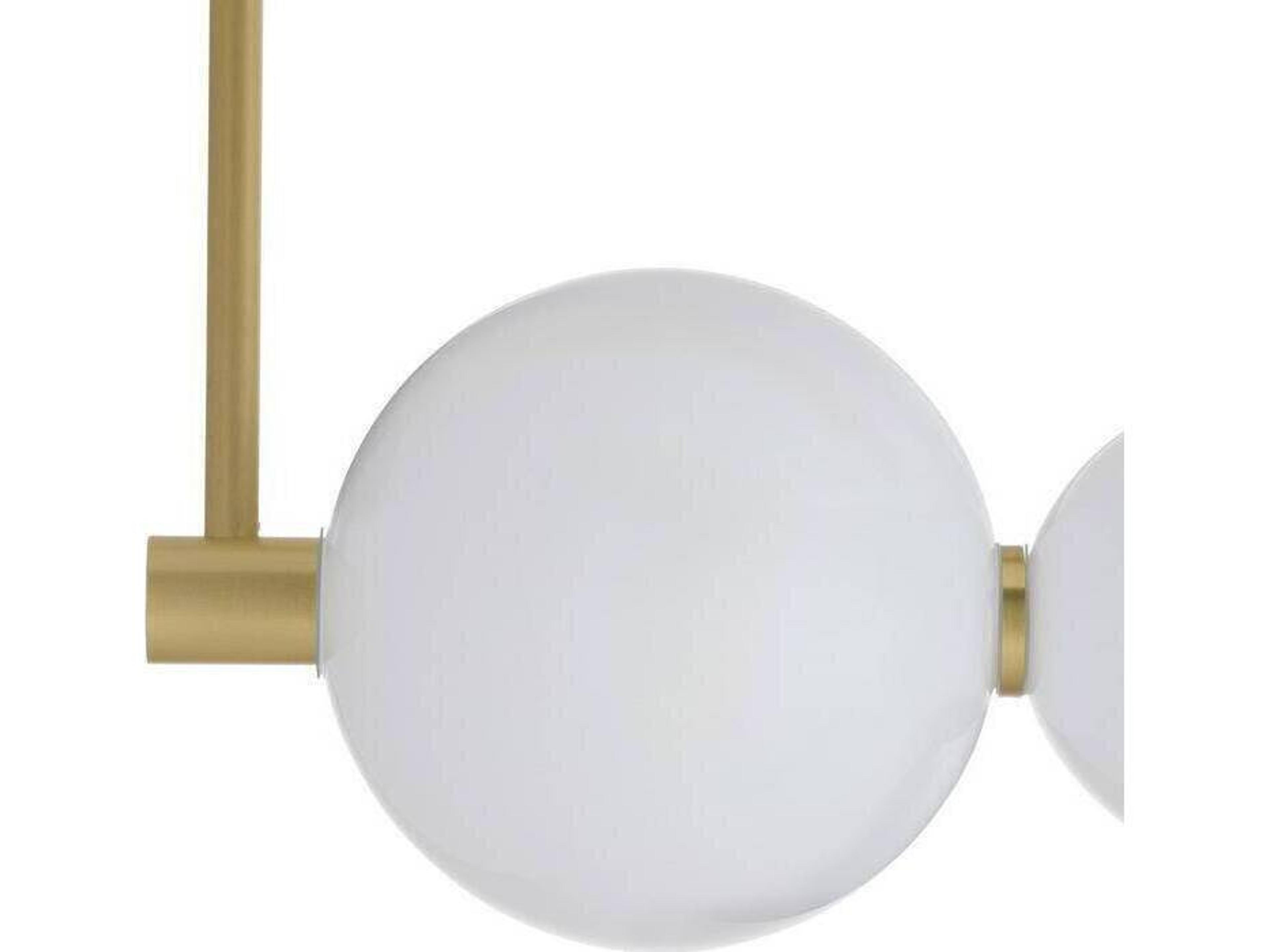 Arteriors Home Raphael 1-Light Opal Antique Brass White Gold Island Pendant