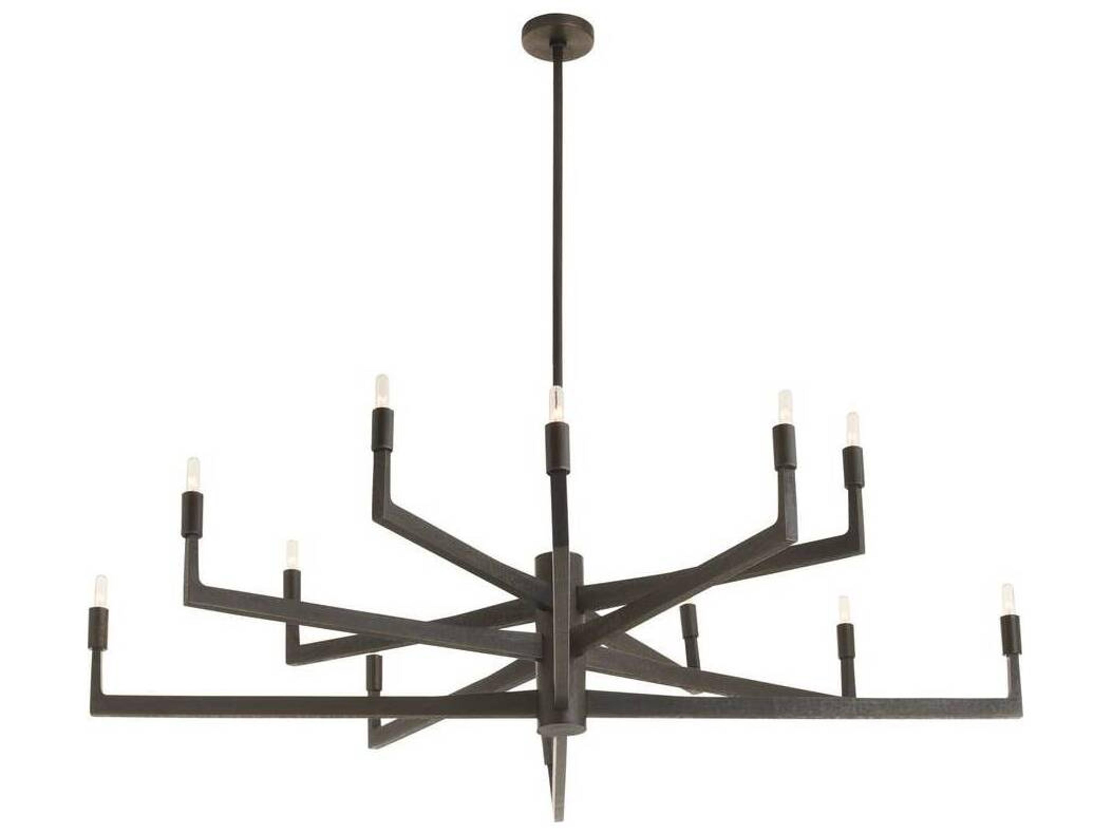 Arteriors Home Chattered English Bronze Candelabra Chandelier