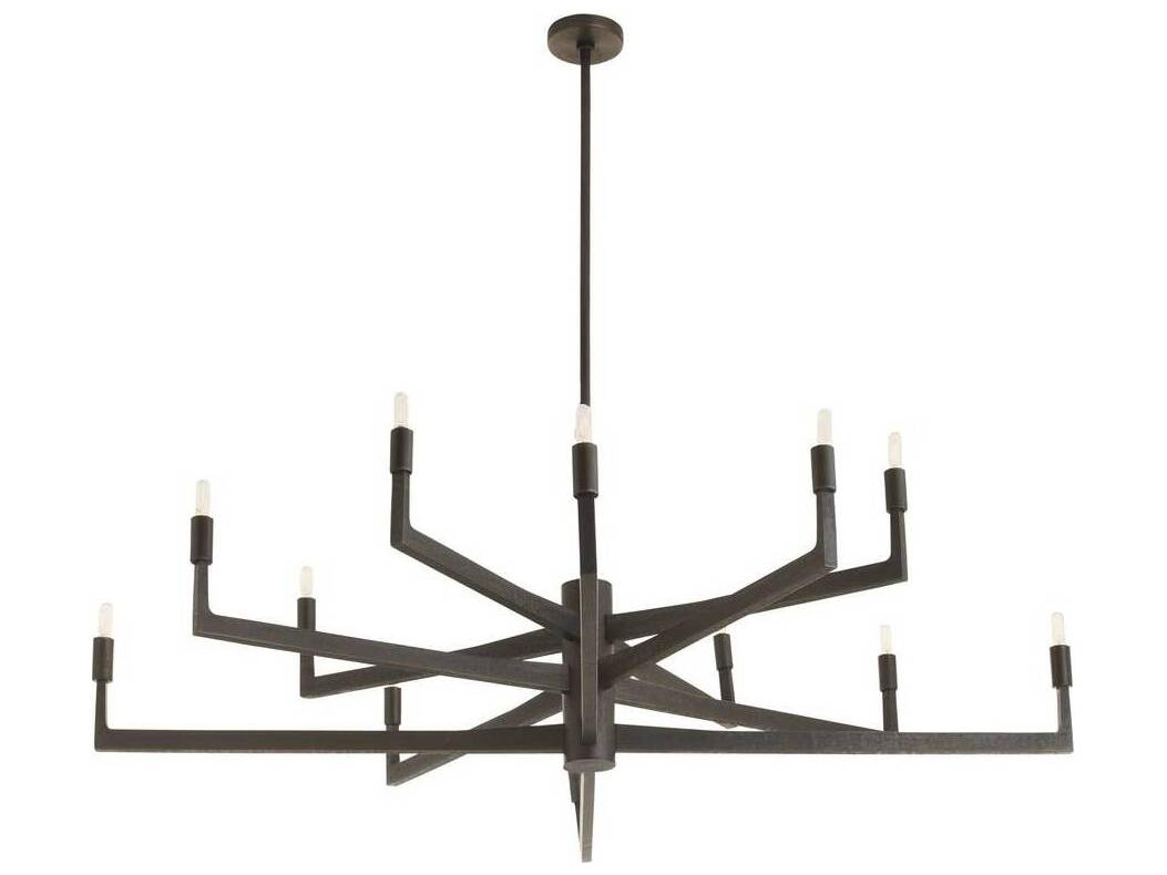 Arteriors Home Chattered English Bronze Candelabra Chandelier