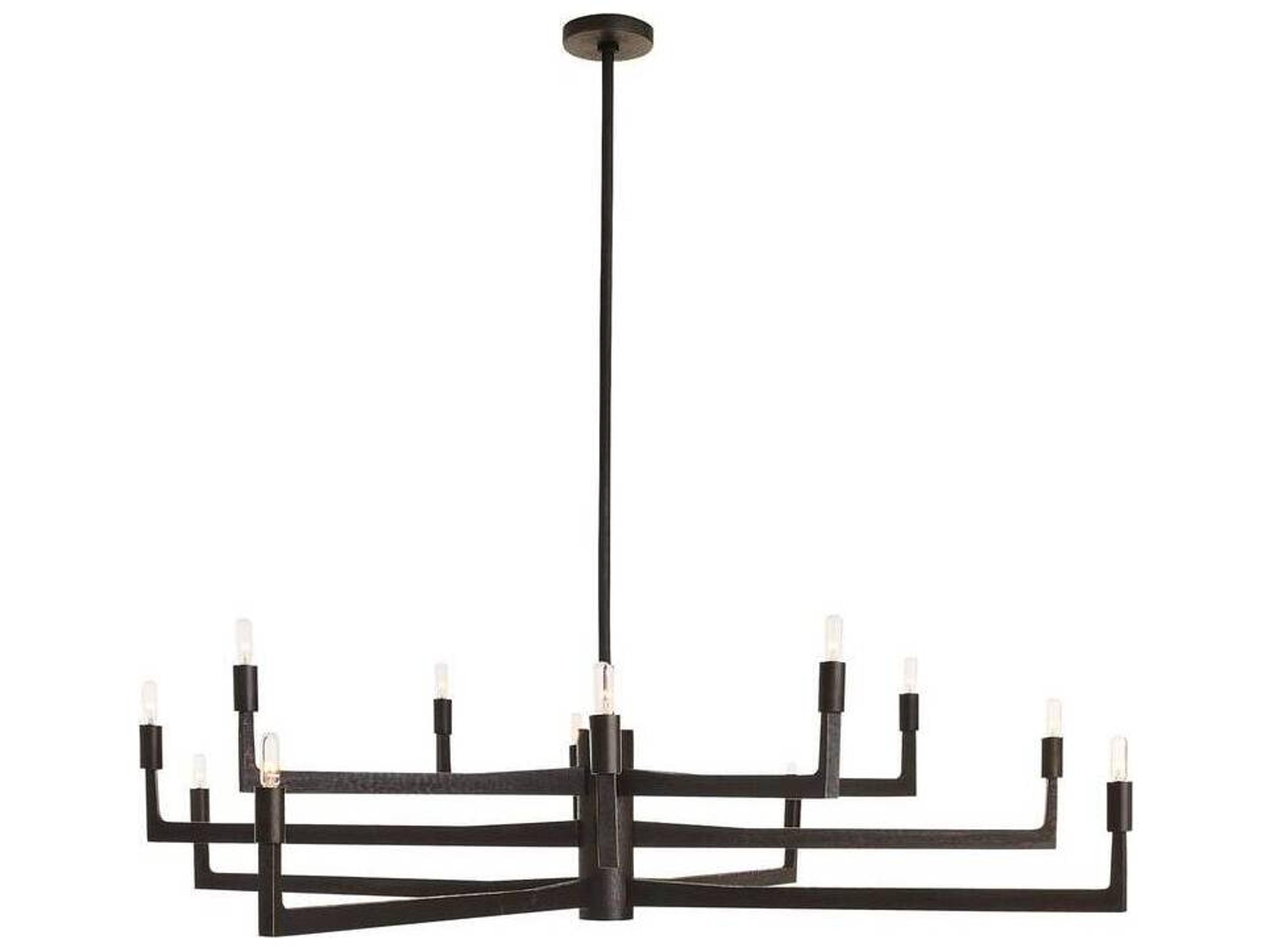 Arteriors Home Chattered English Bronze Candelabra Chandelier