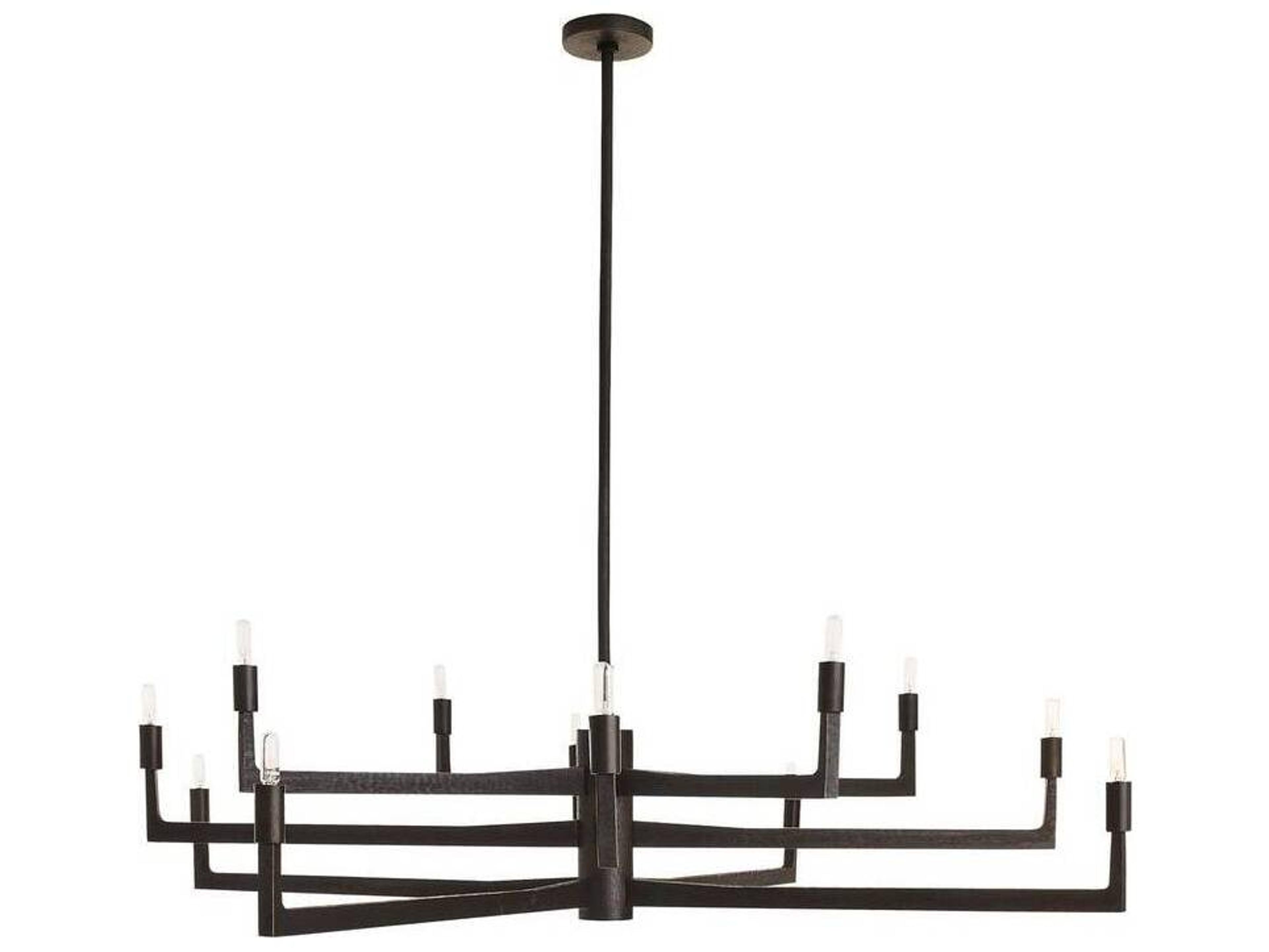Arteriors Home Chattered English Bronze Candelabra Chandelier