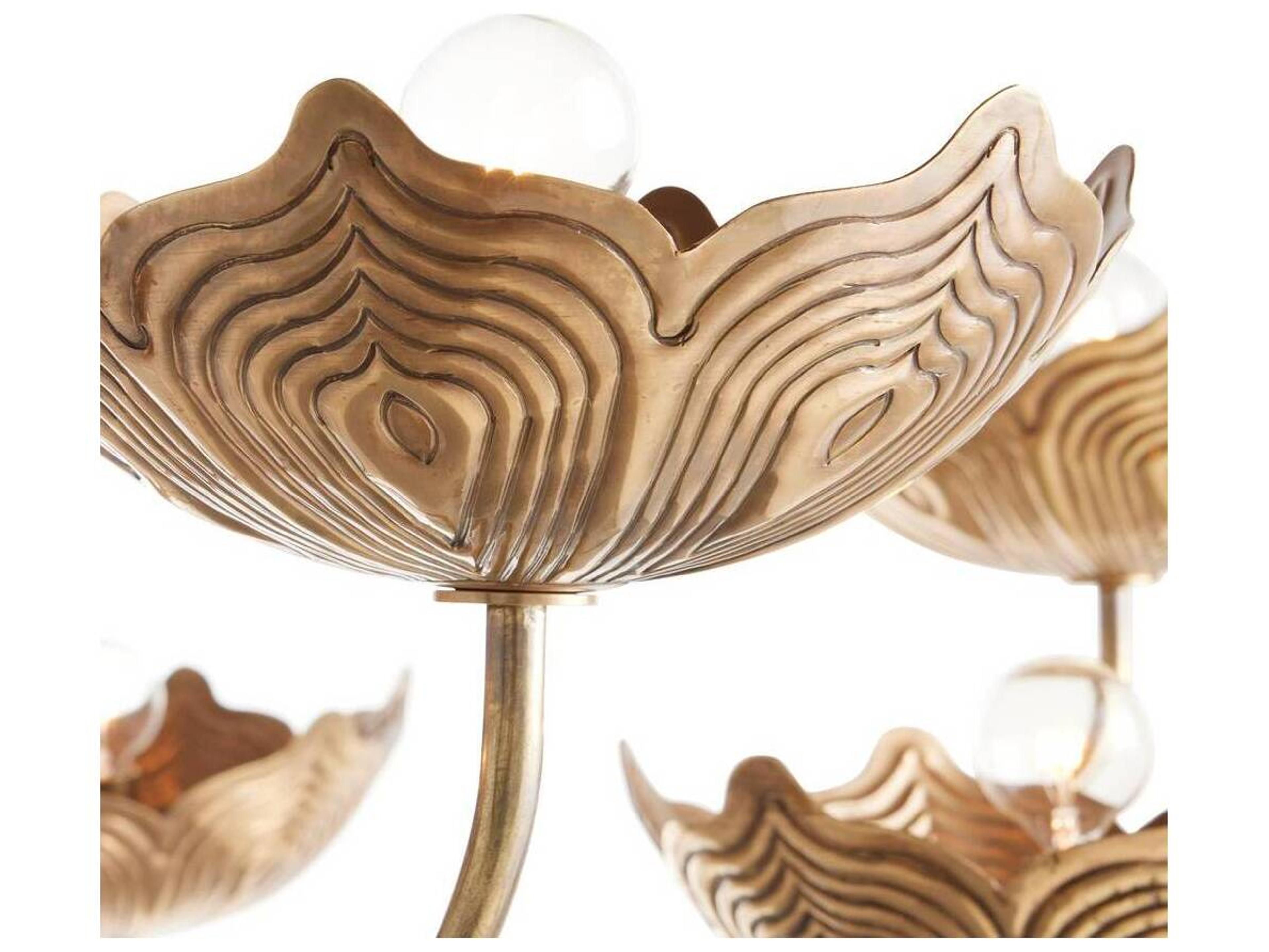 Arteriors Home Encinitas 8-Light Antique Brass Chandelier