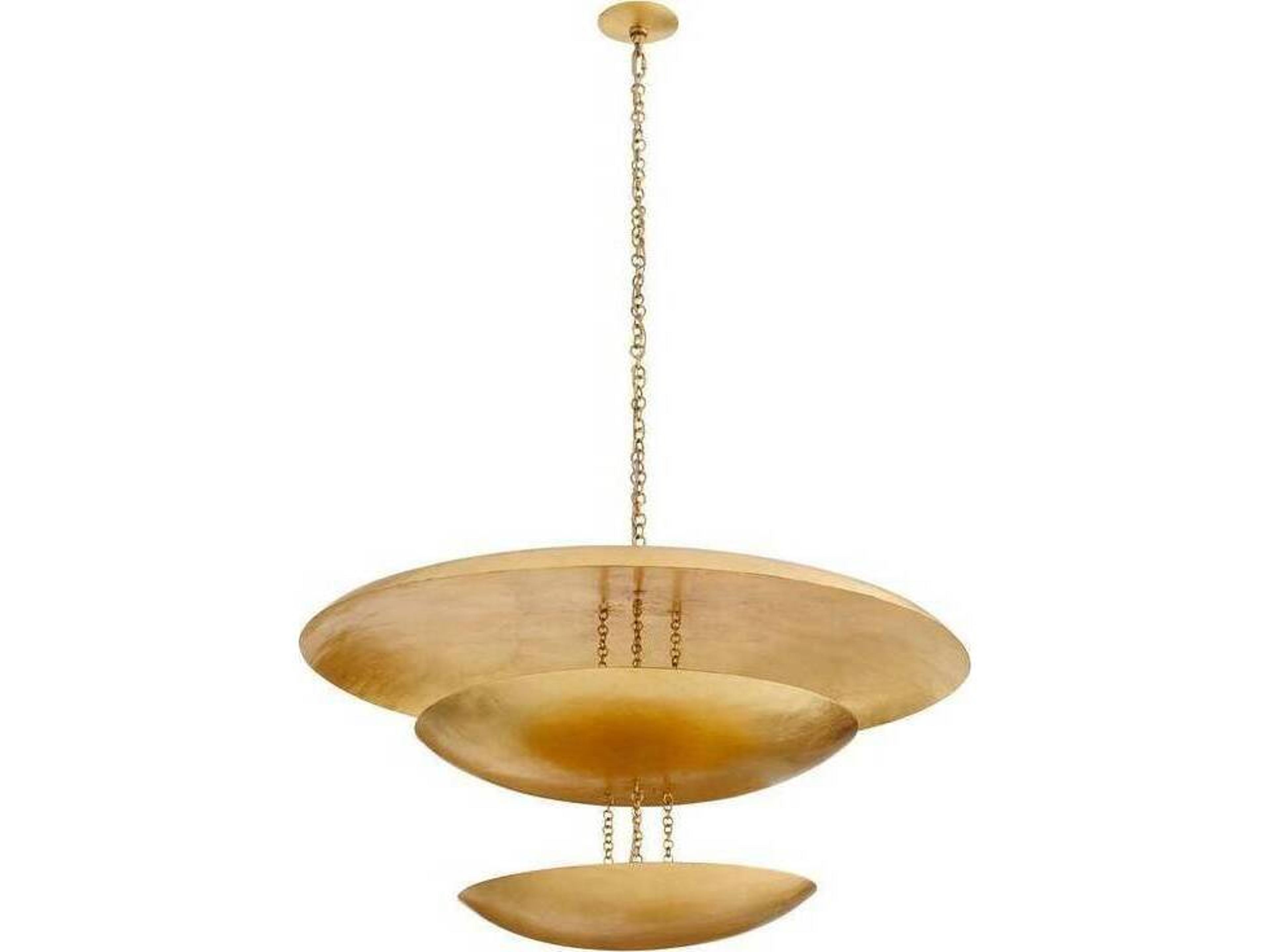 Florko Grand Chandelier 42-Inch Gold Leaf