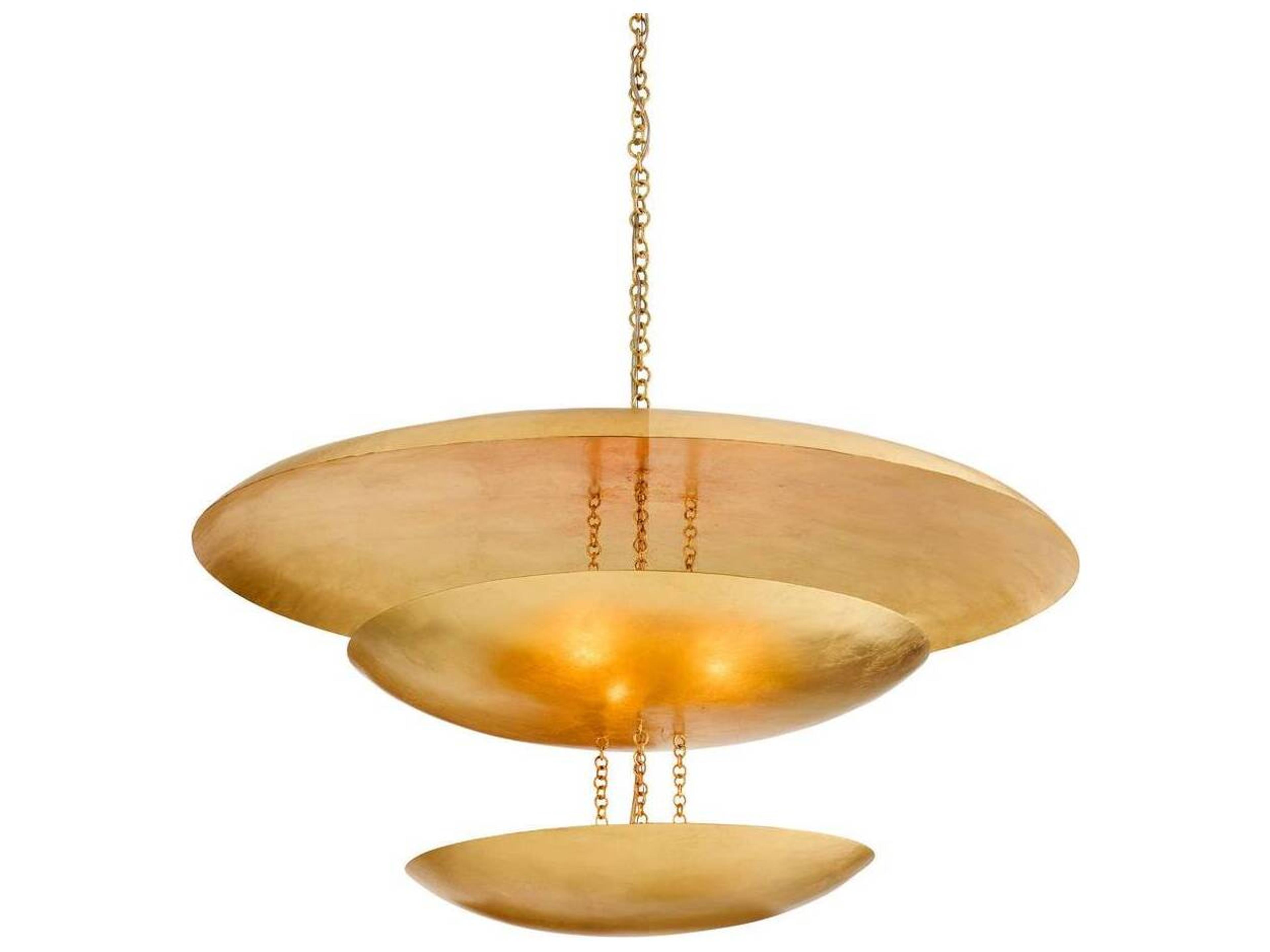 Arteriors Home Florko 6-Light Gold Leaf Tiered Pendant