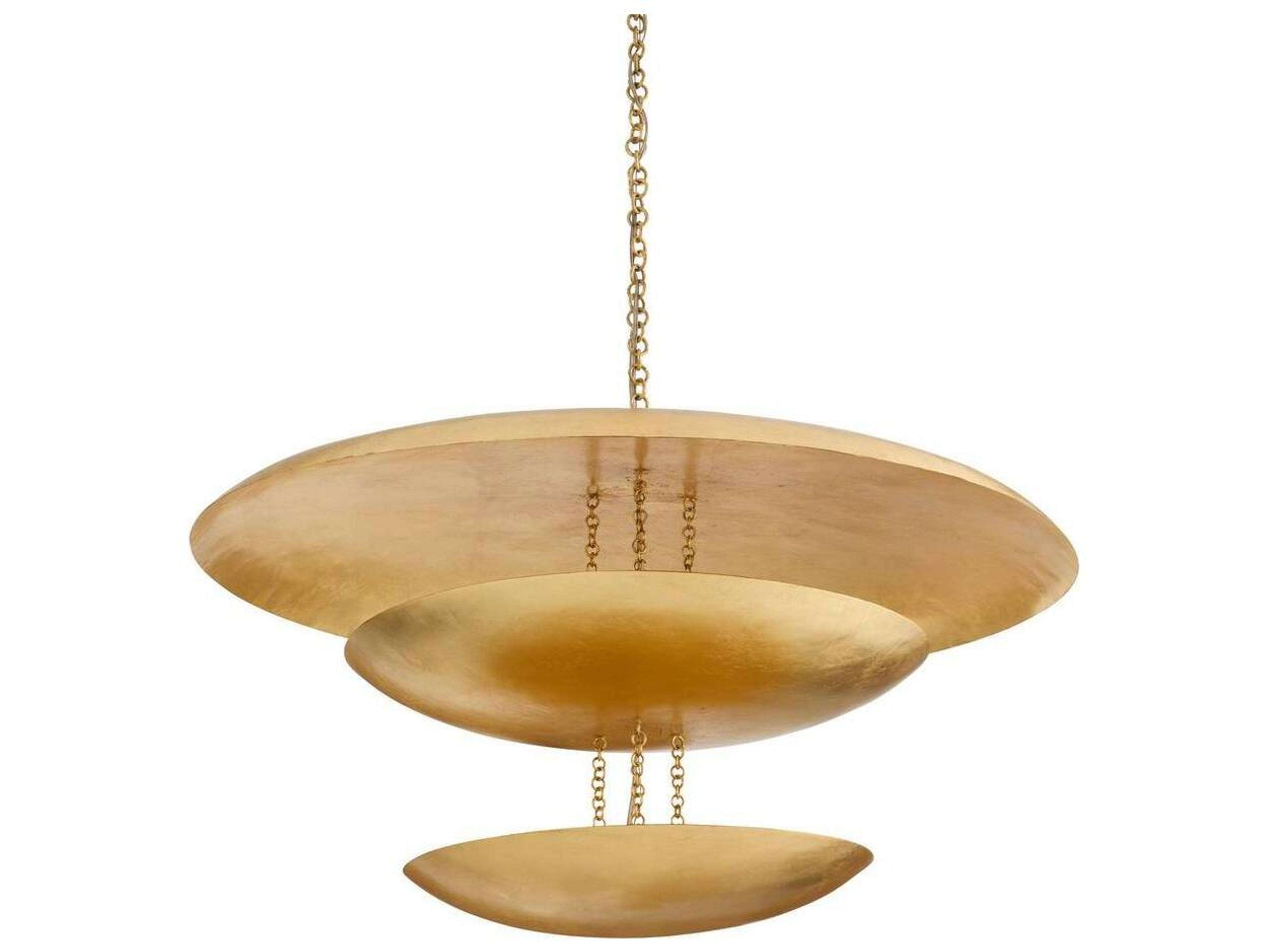 Arteriors Home Florko 6-Light Gold Leaf Tiered Pendant