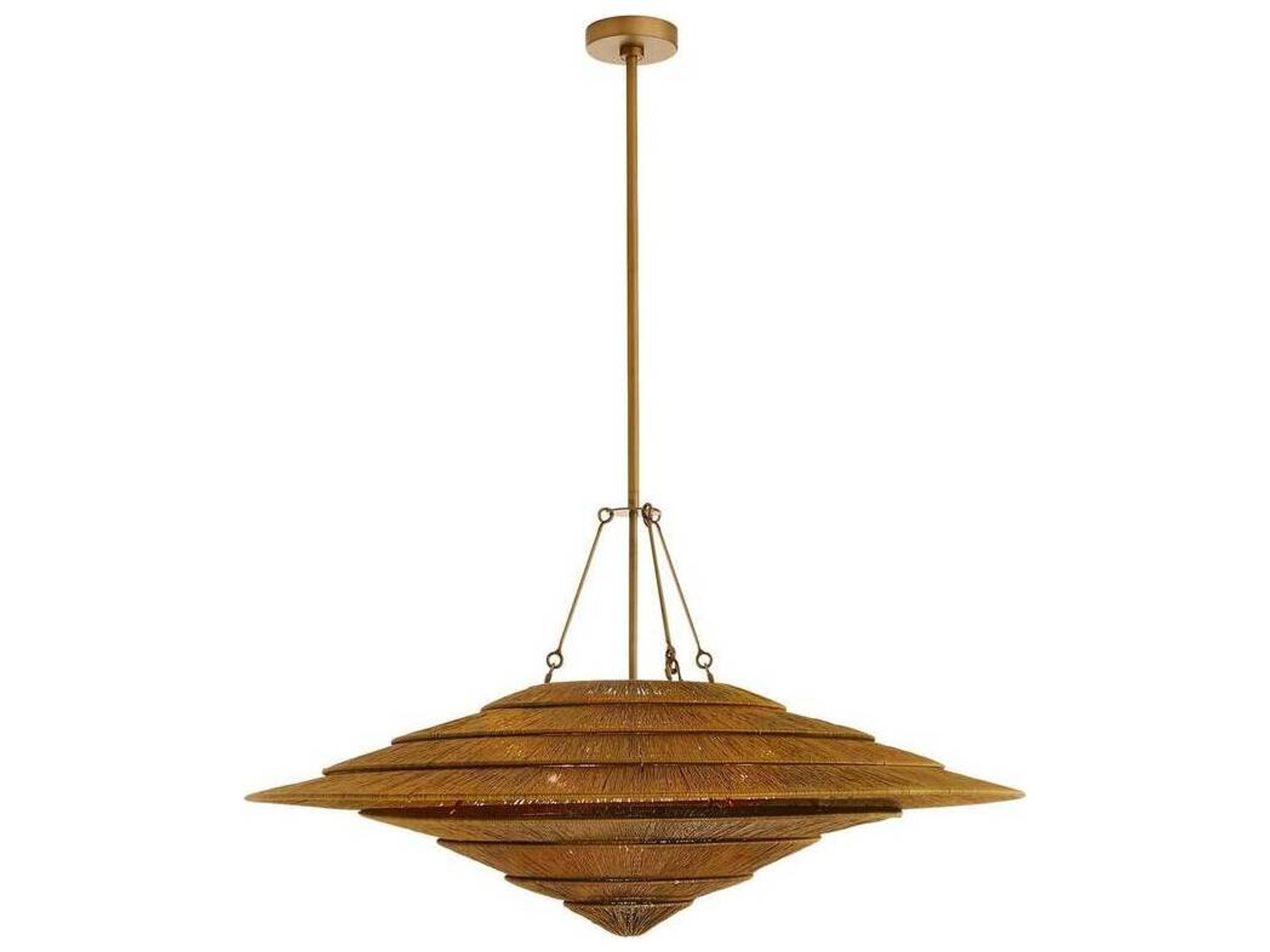 Arteriors Home Vintage Brass Bowl Pendant