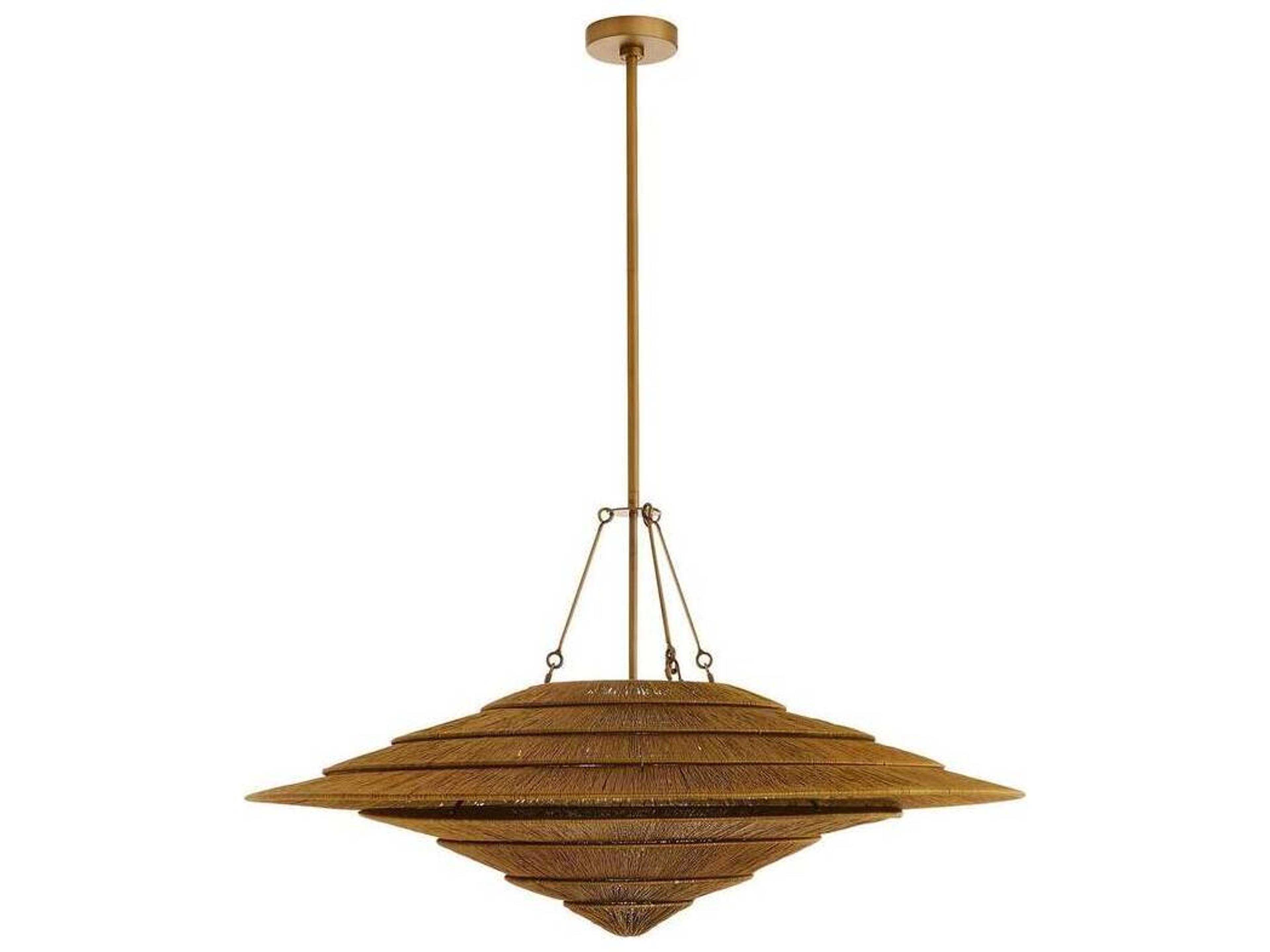 Arteriors Home Vintage Brass Bowl Pendant