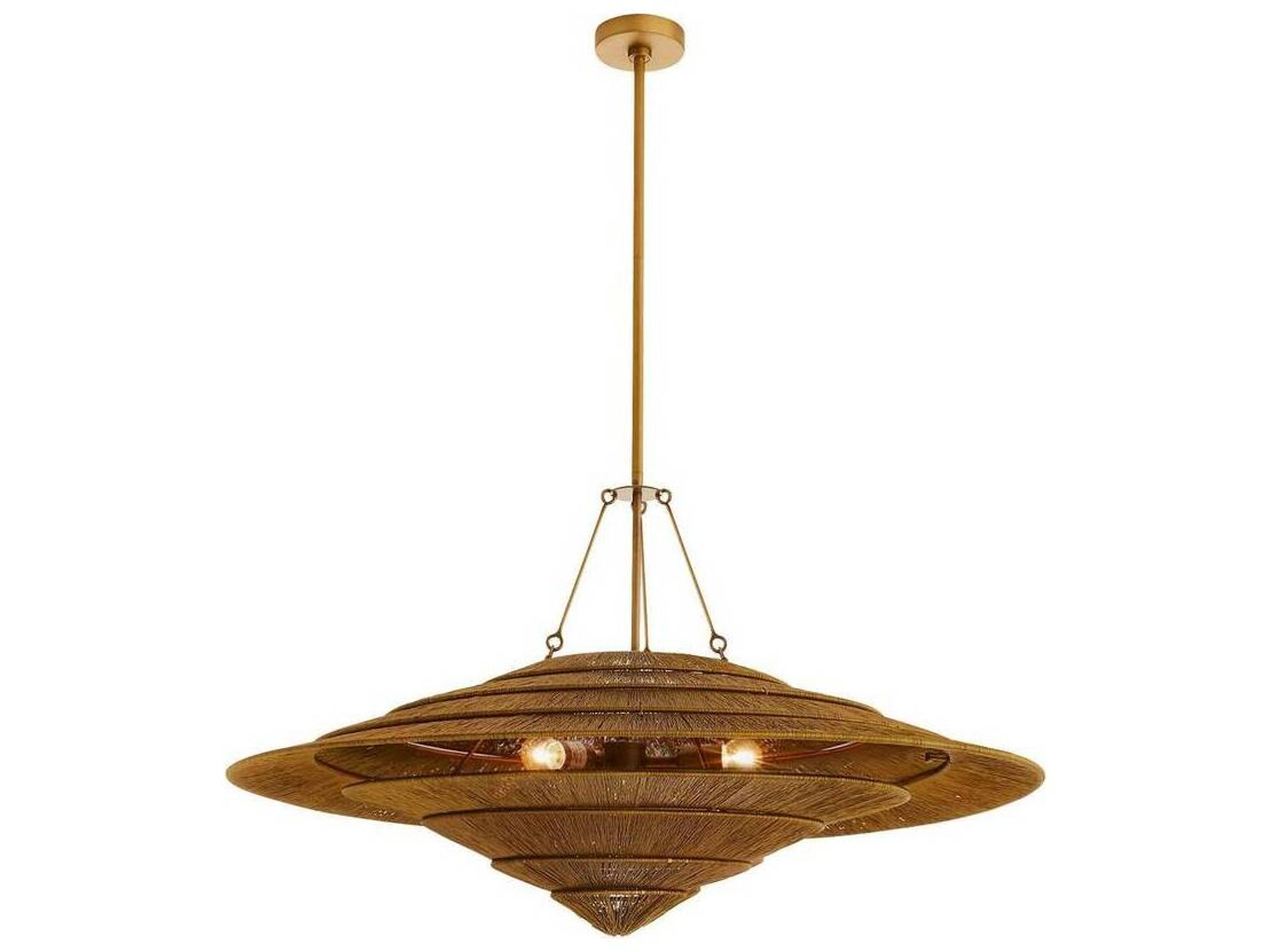 Arteriors Home Vintage Brass Bowl Pendant