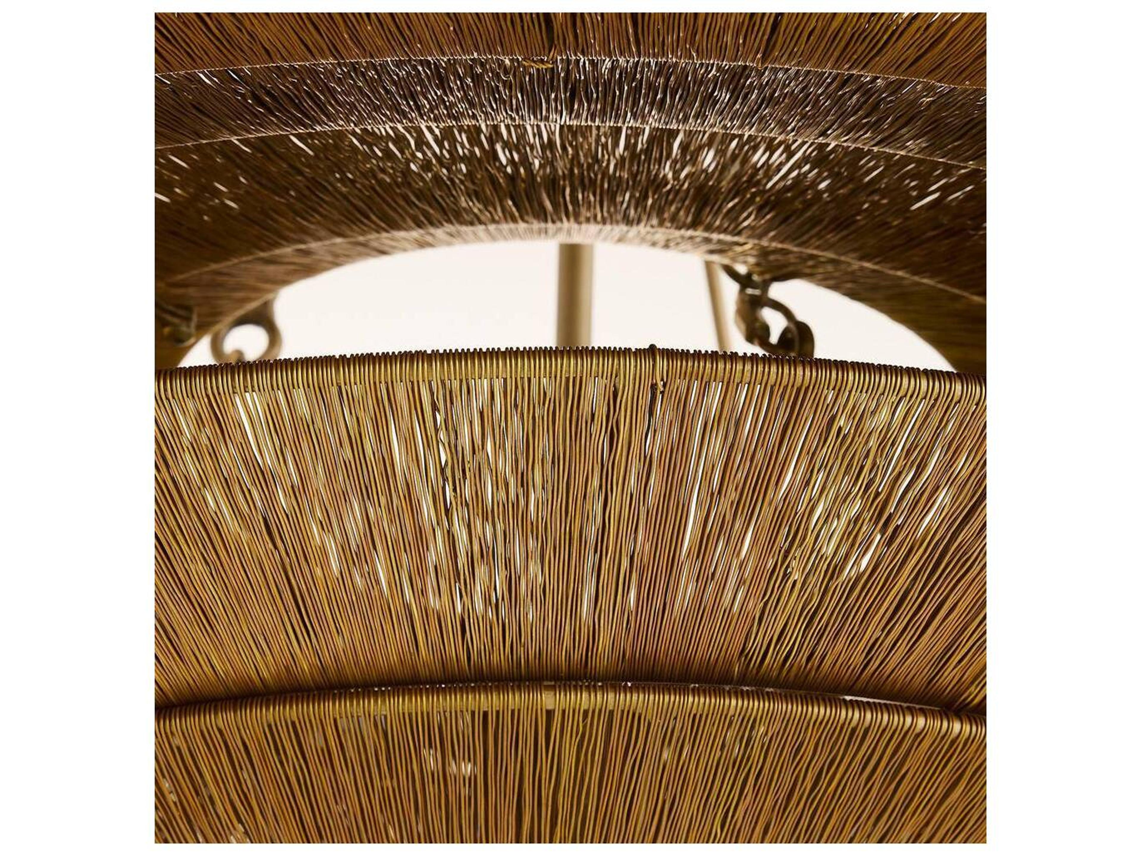 Arteriors Home Vintage Brass Bowl Pendant