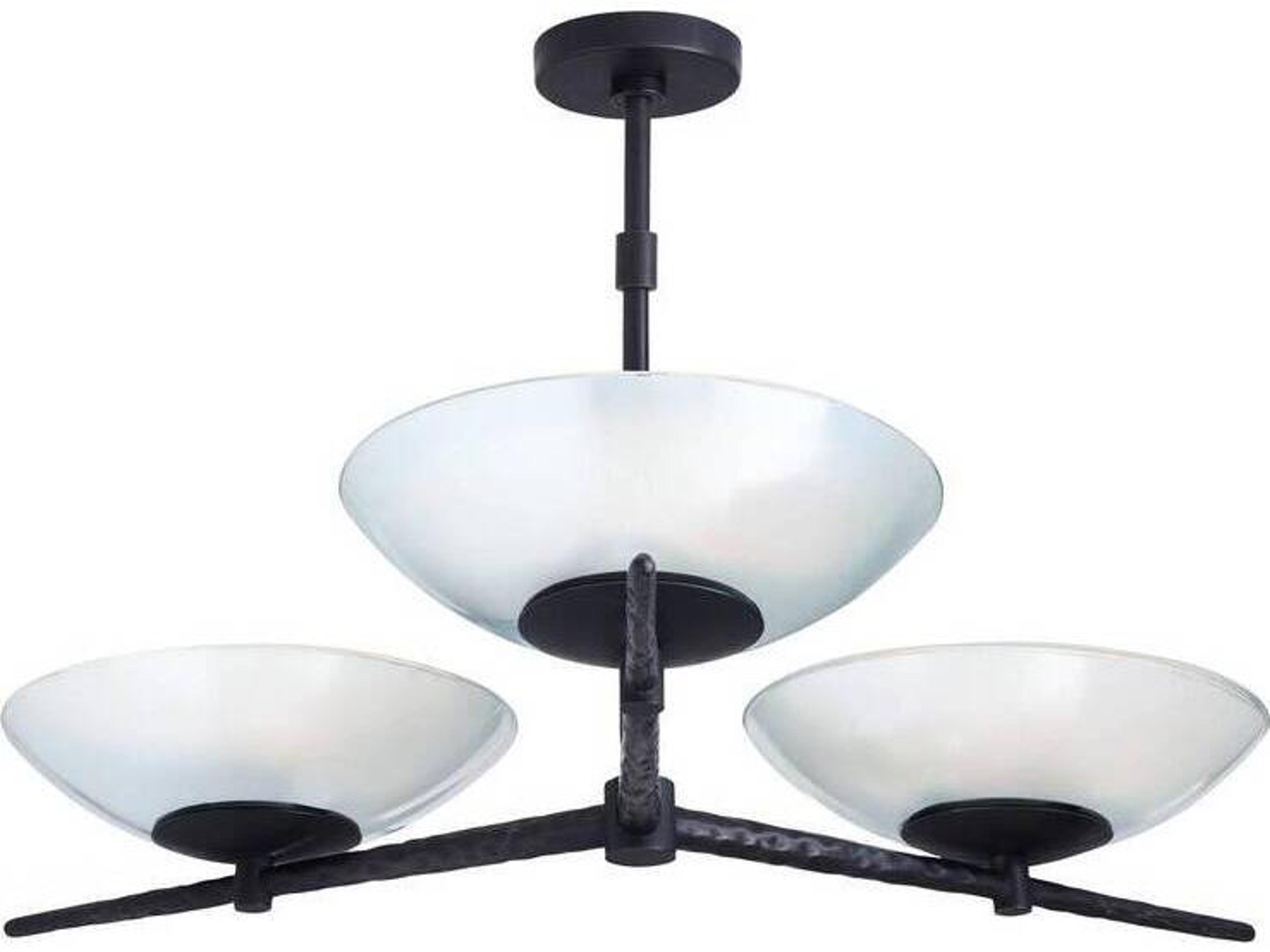 Arteriors Home Natural Iron Black Bowl Pendant