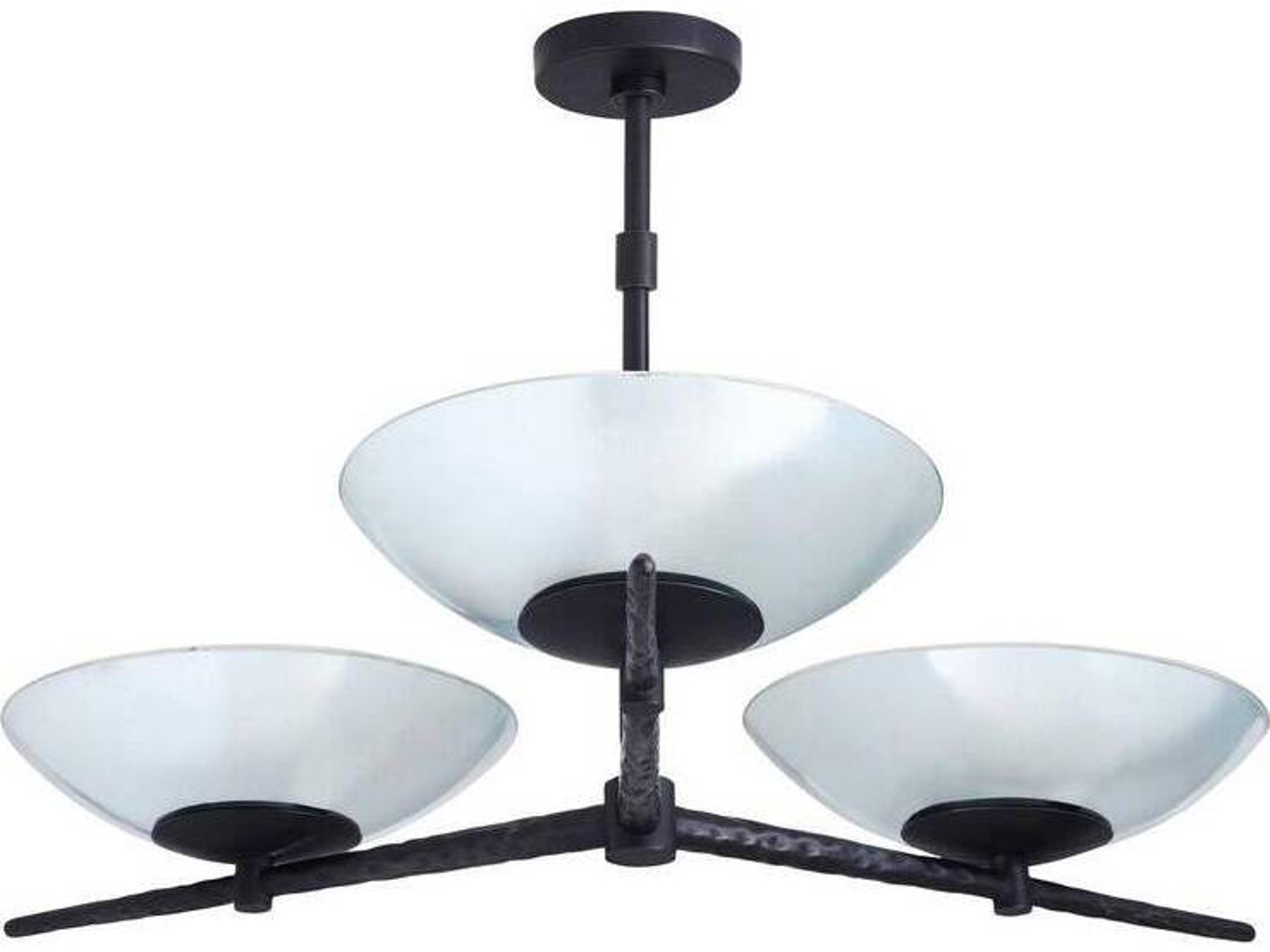 Arteriors Home Natural Iron Black Bowl Pendant