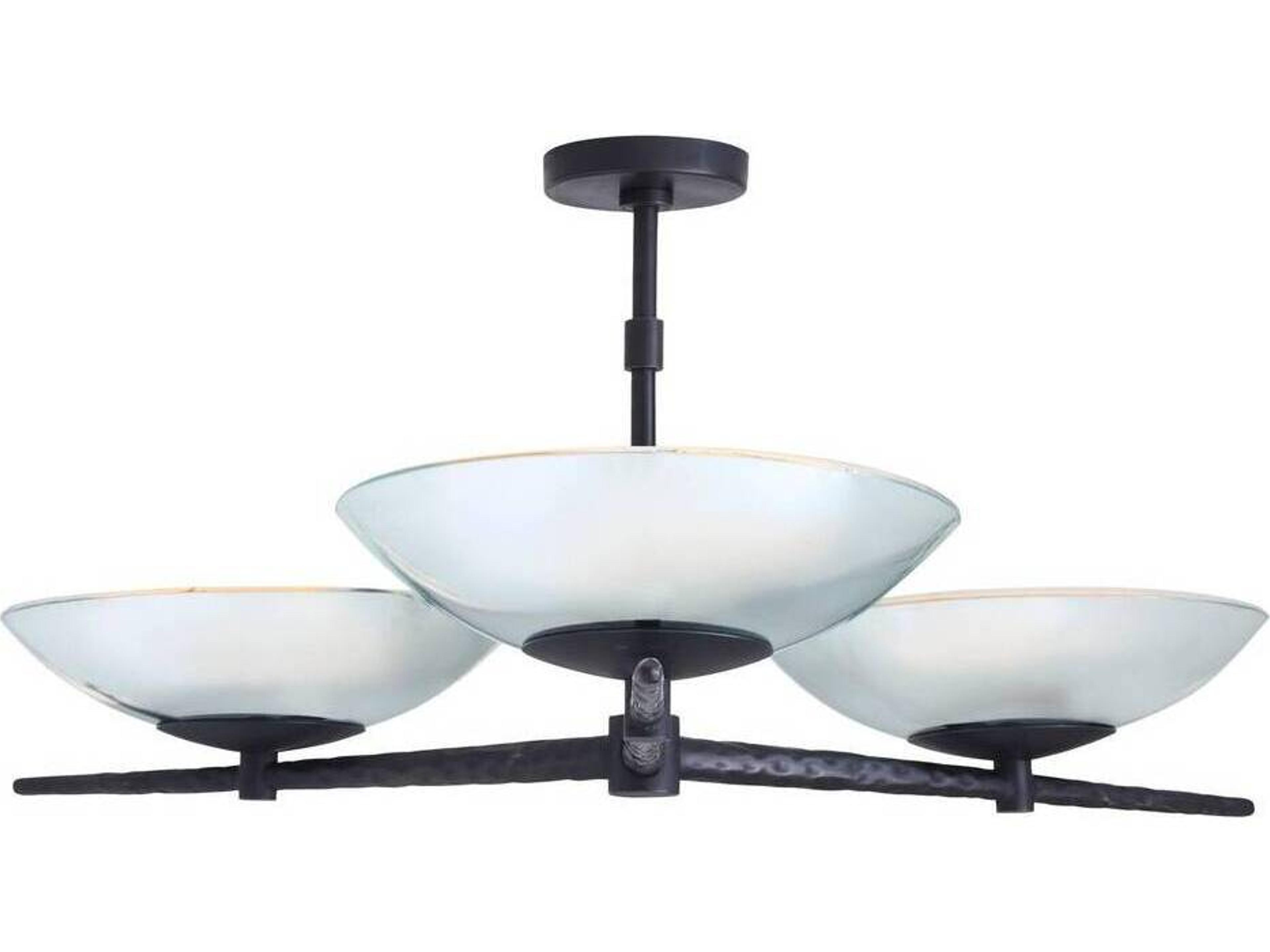 Arteriors Home Natural Iron Black Bowl Pendant