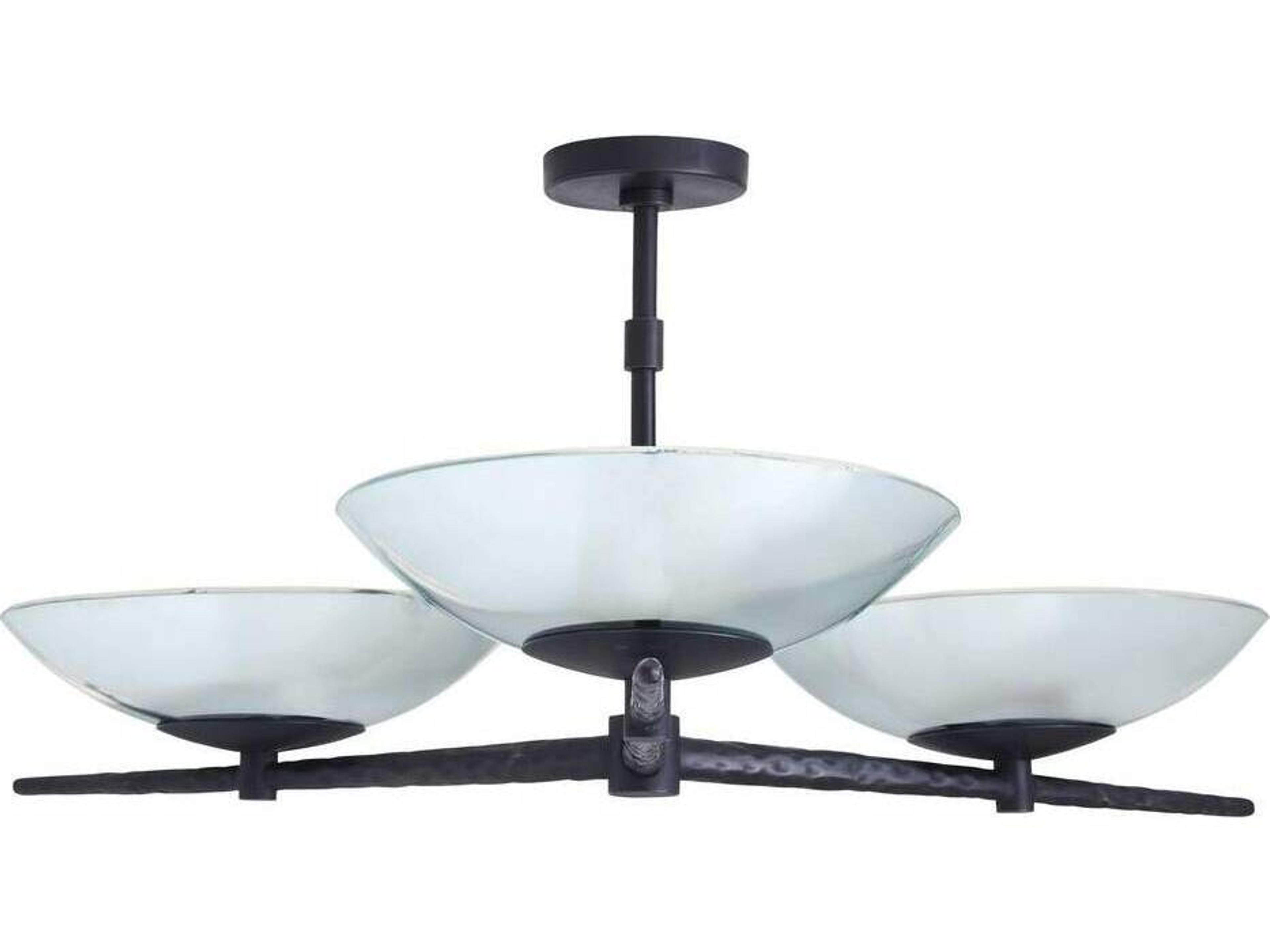 Arteriors Home Natural Iron Black Bowl Pendant