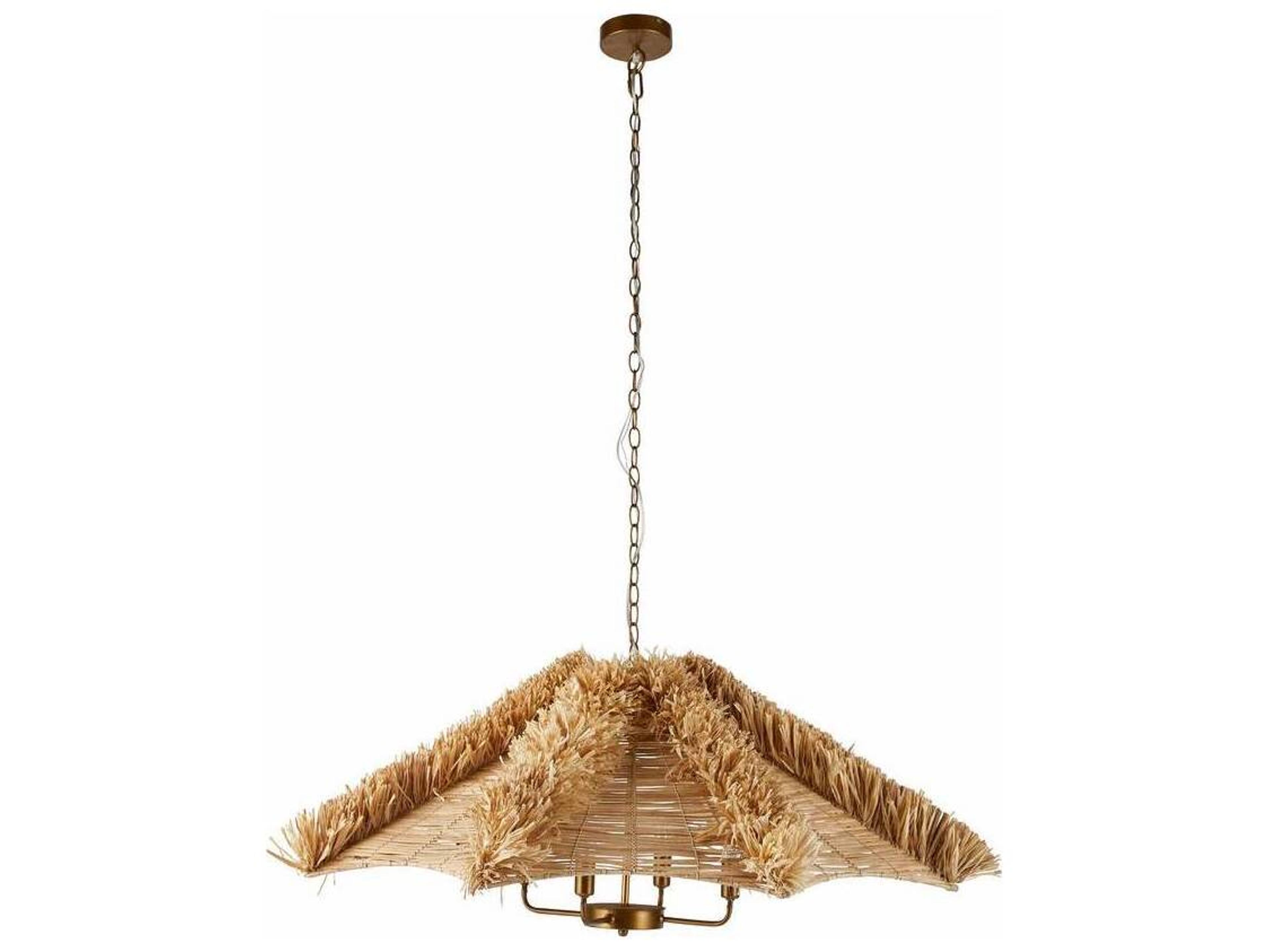 Arteriors Home Cadance 4-Light Natural Brown Empire Pendant
