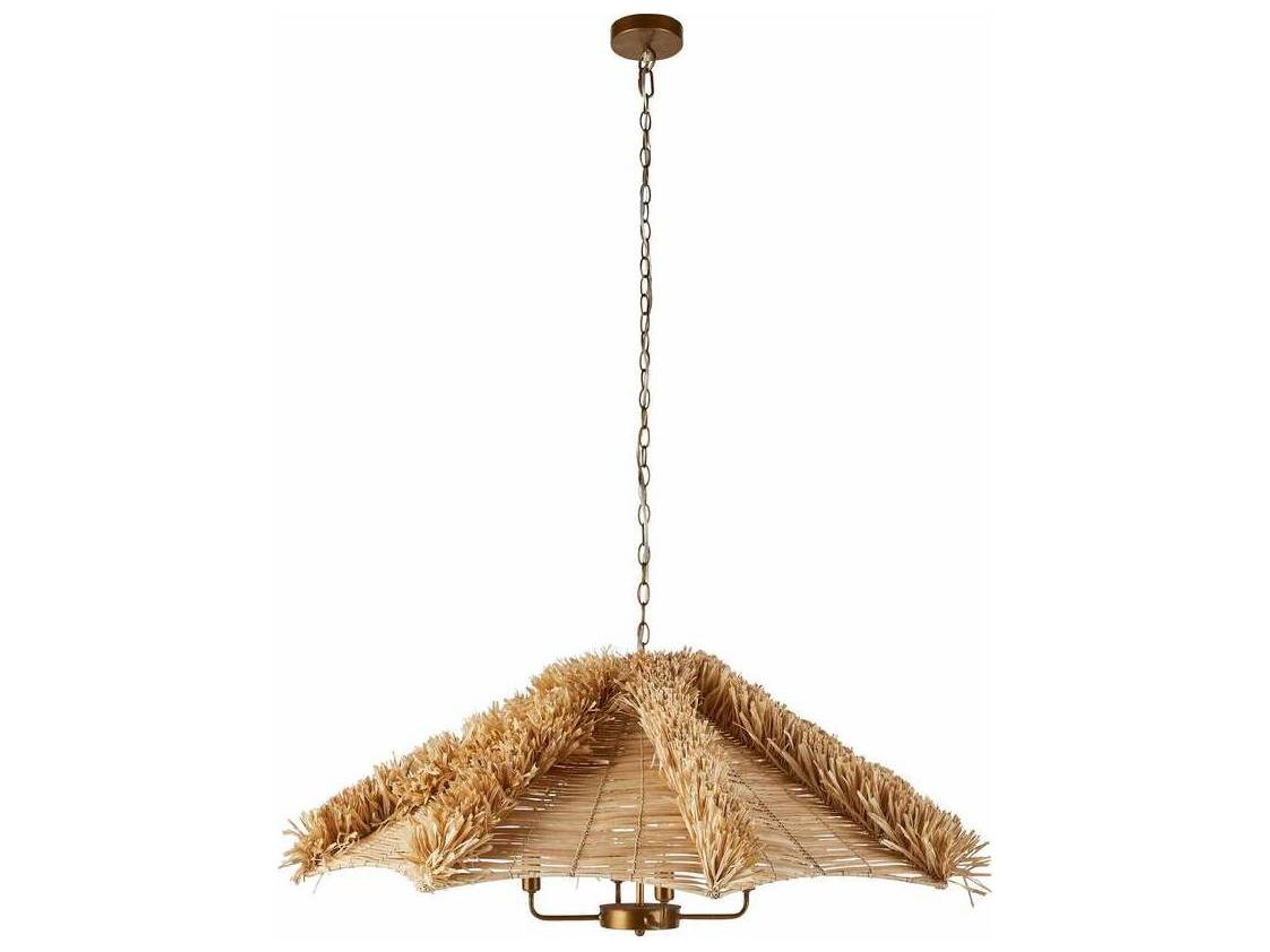 Arteriors Home Cadance 4-Light Natural Brown Empire Pendant